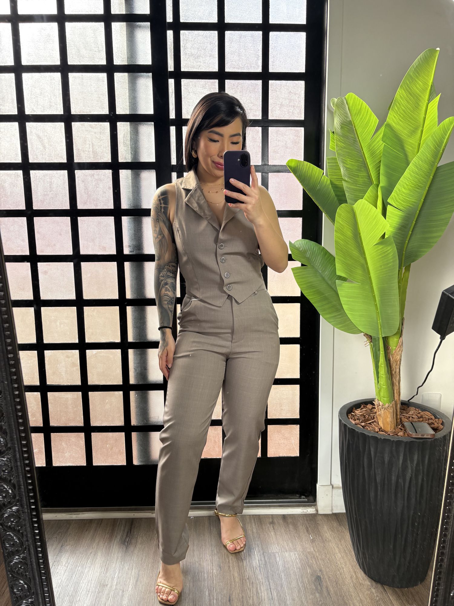 Conjunto Mafalda 61013 - Cinza 