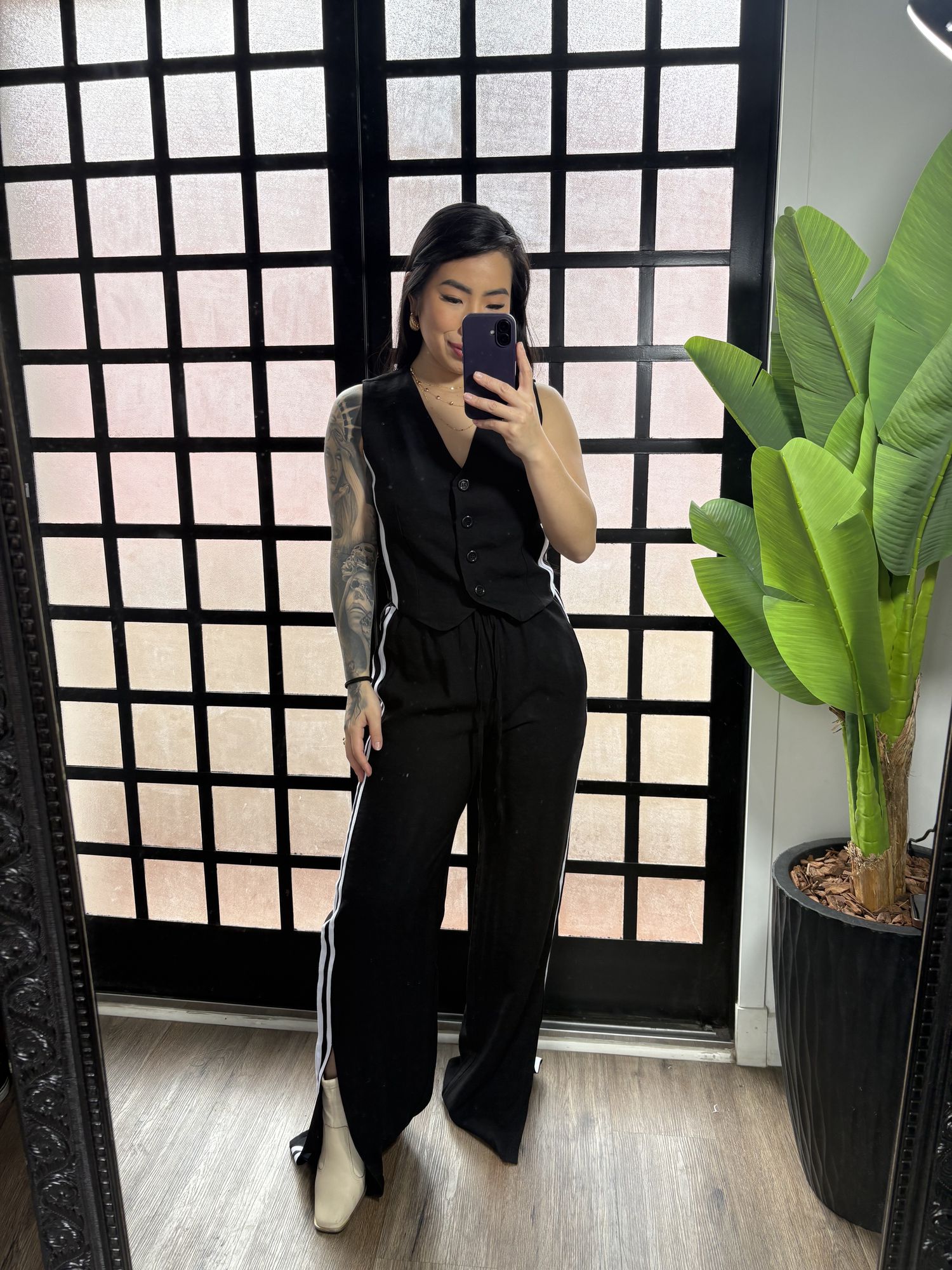 Conjunto duas listras Rosana 1500 - Preto 