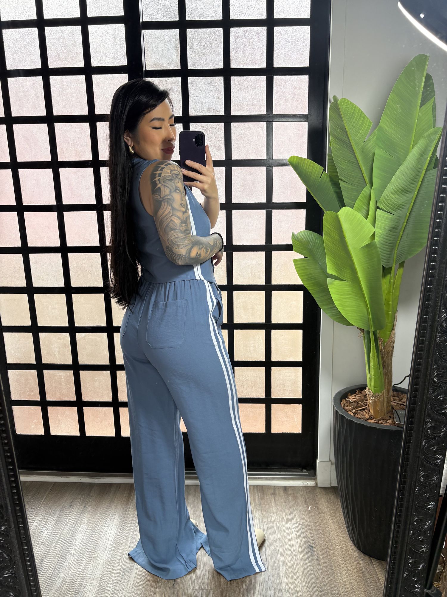 Conjunto duas listra Rosana 1500 - Azul 