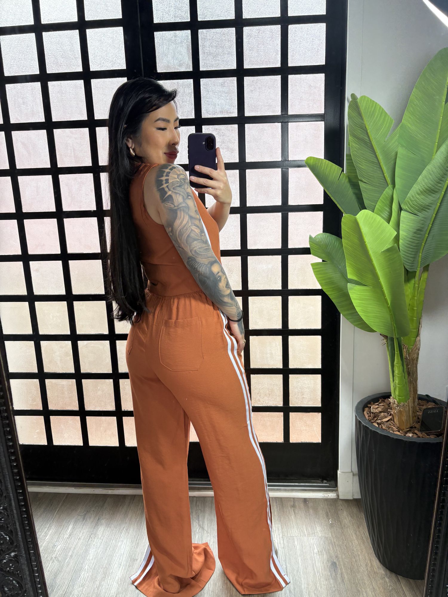 Conjunto duas listras Rosana 1500 - Terracota 