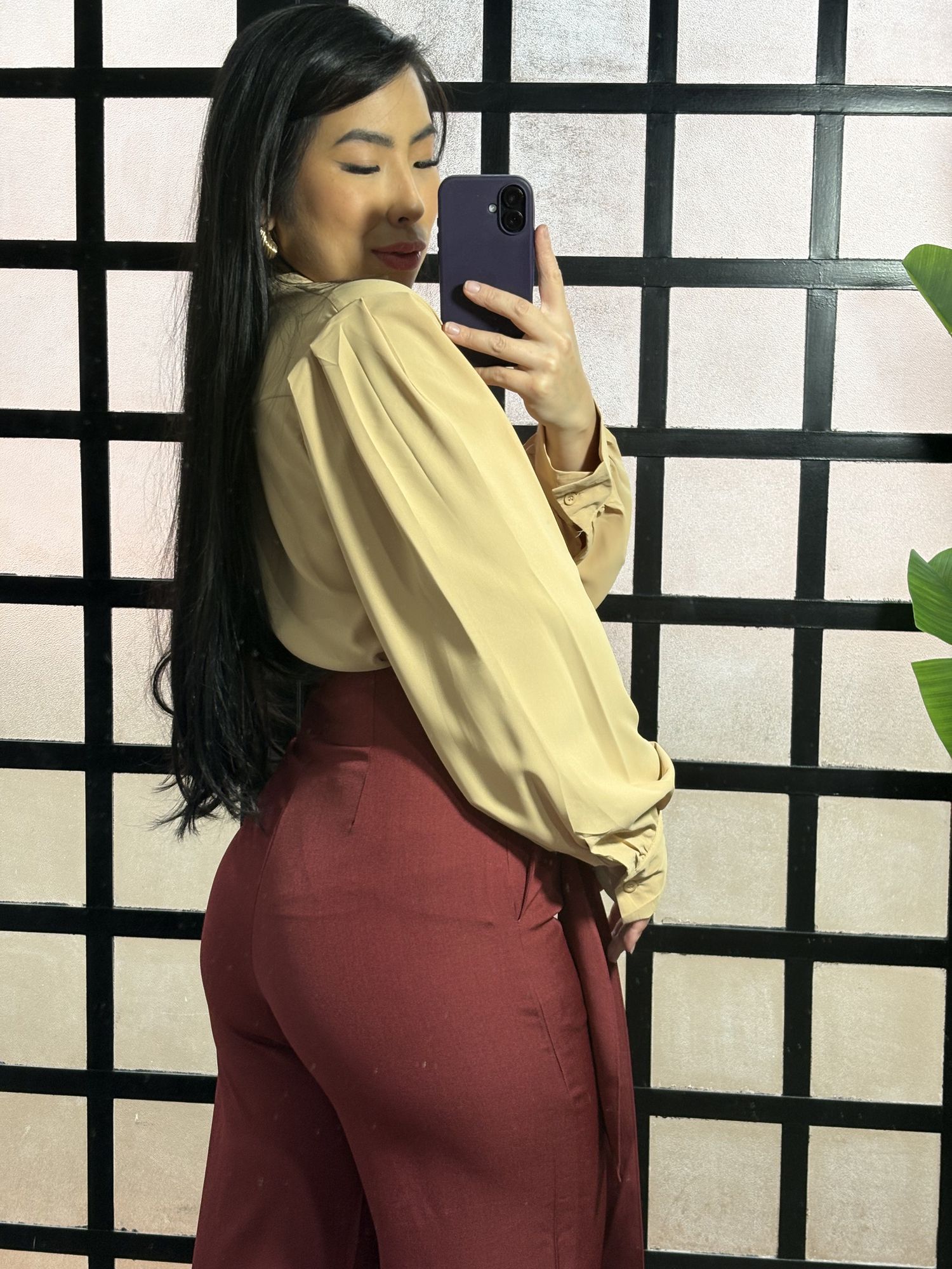 Calça alfaiataria Karol 1656 - Vinho