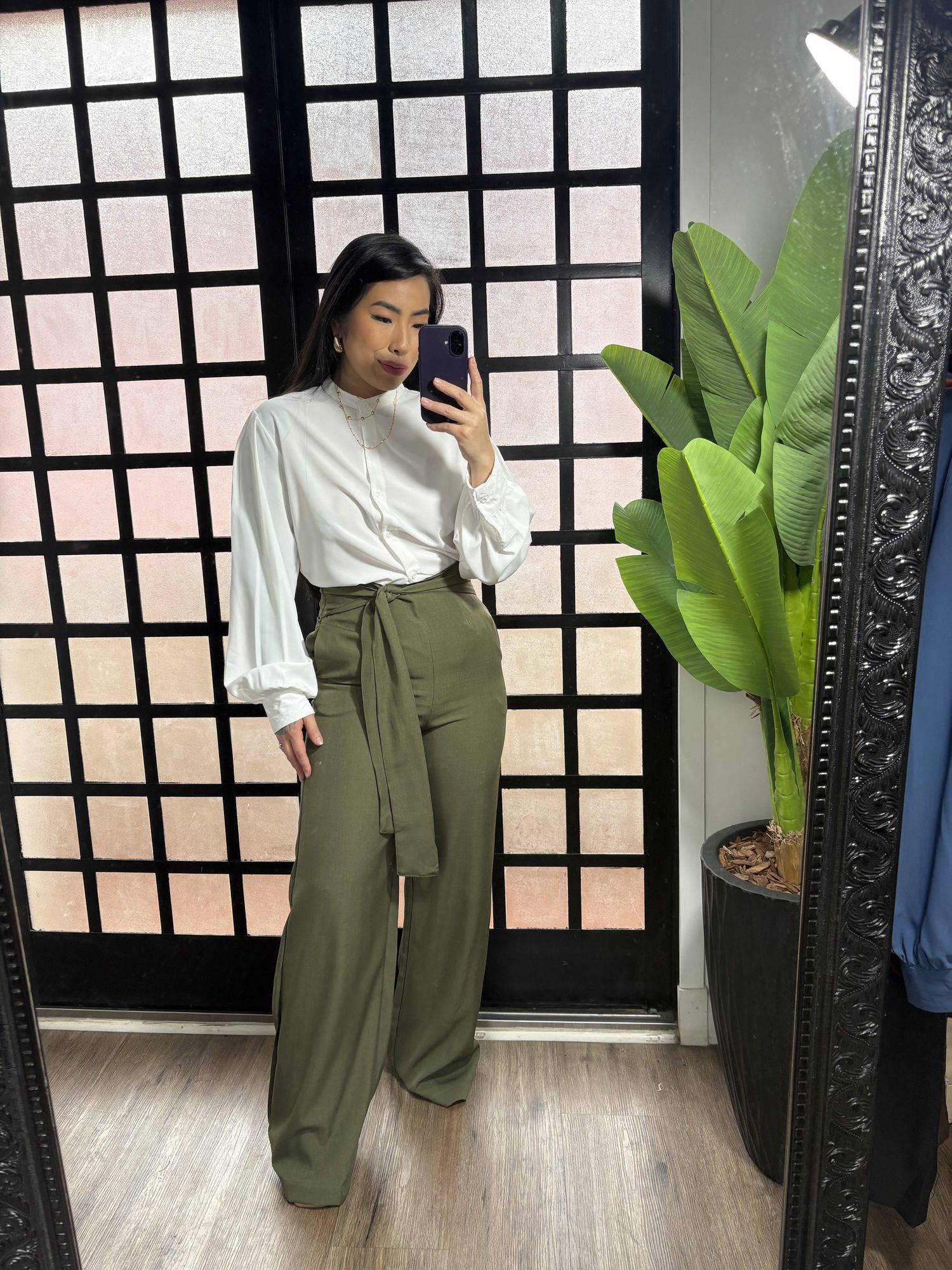 Calça alfaiataria Karol 1656 - Verde 