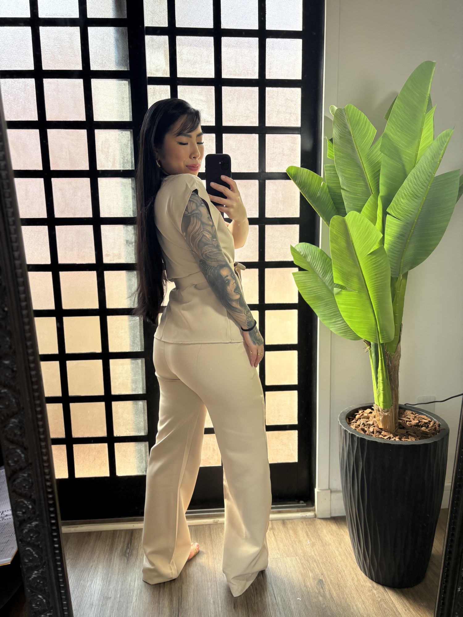 Conjunto Rebeca 7010 -Creme 