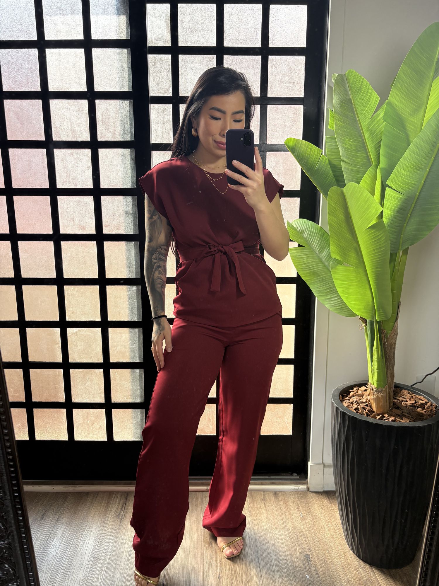 Conjunto Rebeca 7010 - Vinho 