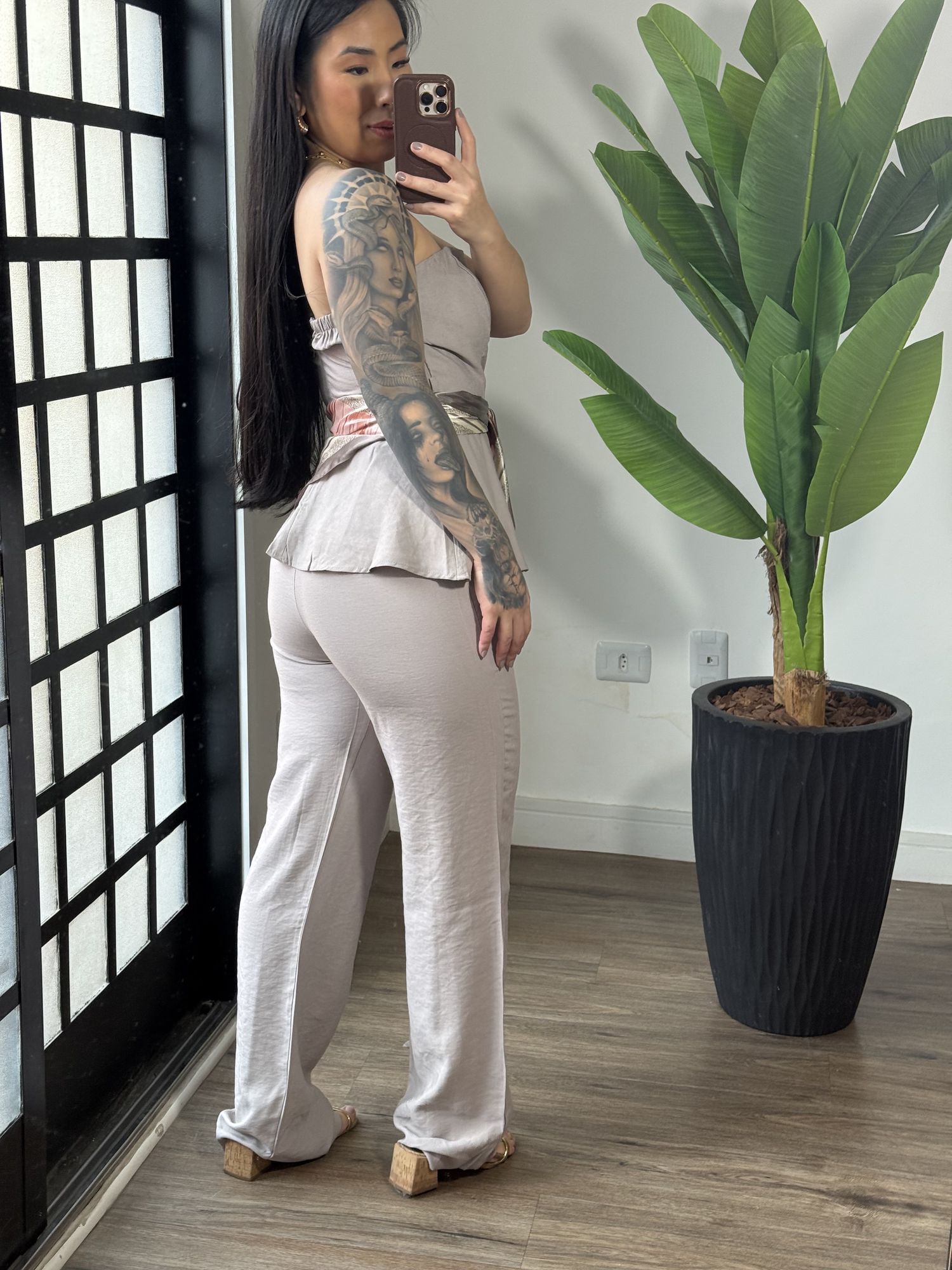 Conjunto Luna 7002 - Cinza 