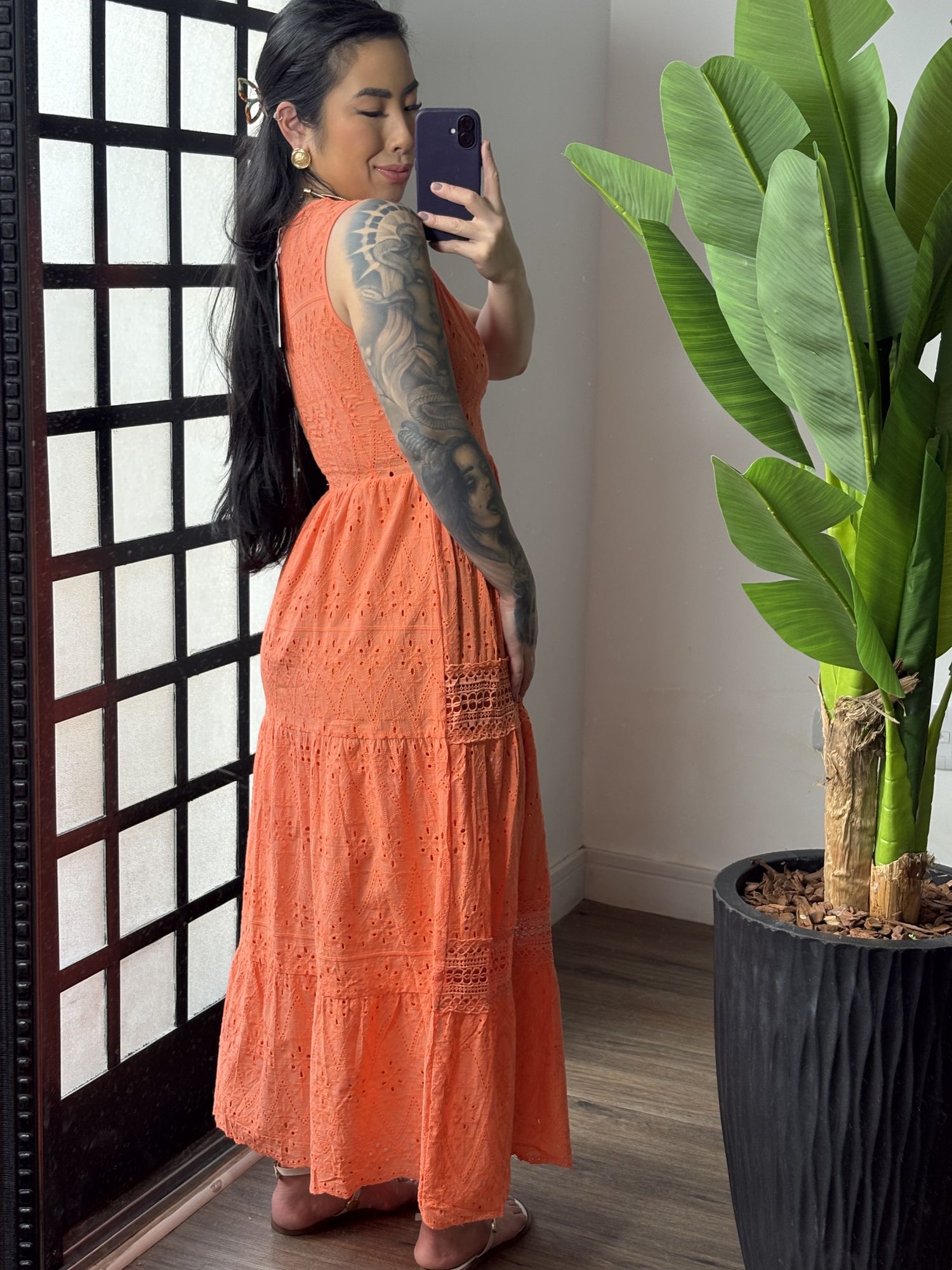 Vestido Lesi 802 - Laranja 