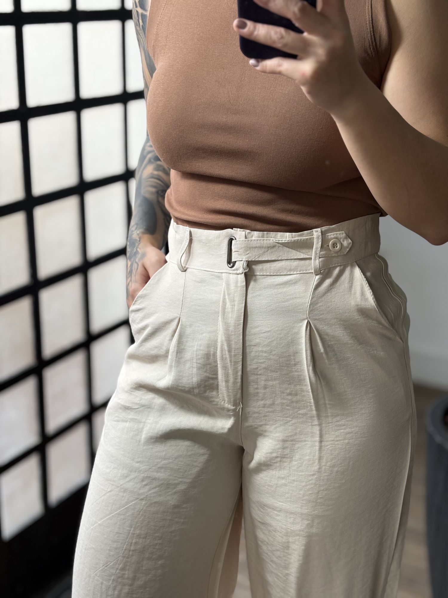 Calça Pantalona Rita 20022 - Areia 