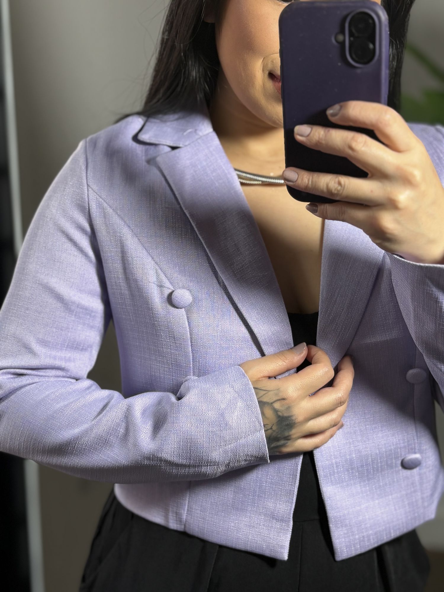 Casaco Tweed 824- Lilas 