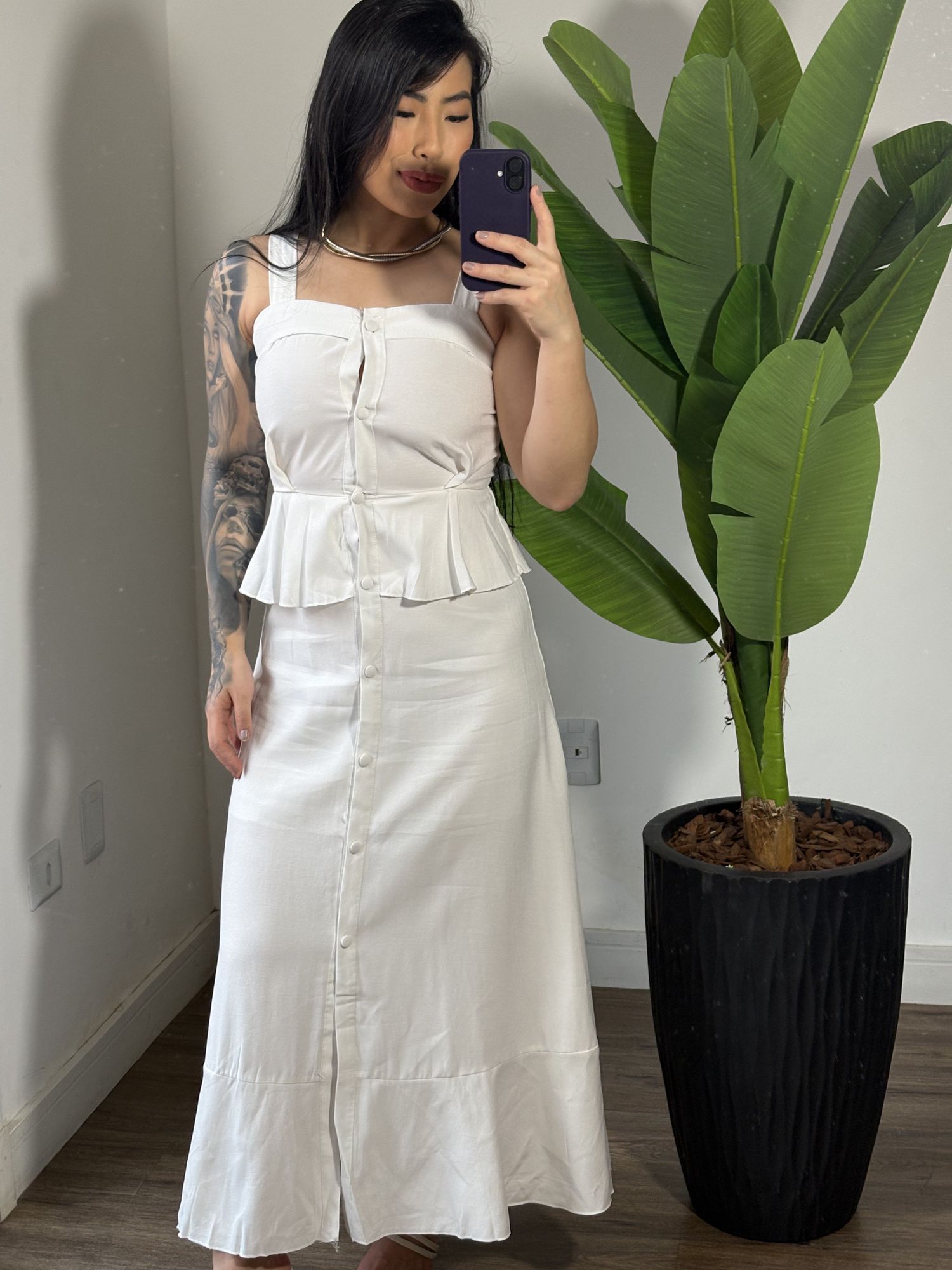 Vestido Midi 895 - Branco 