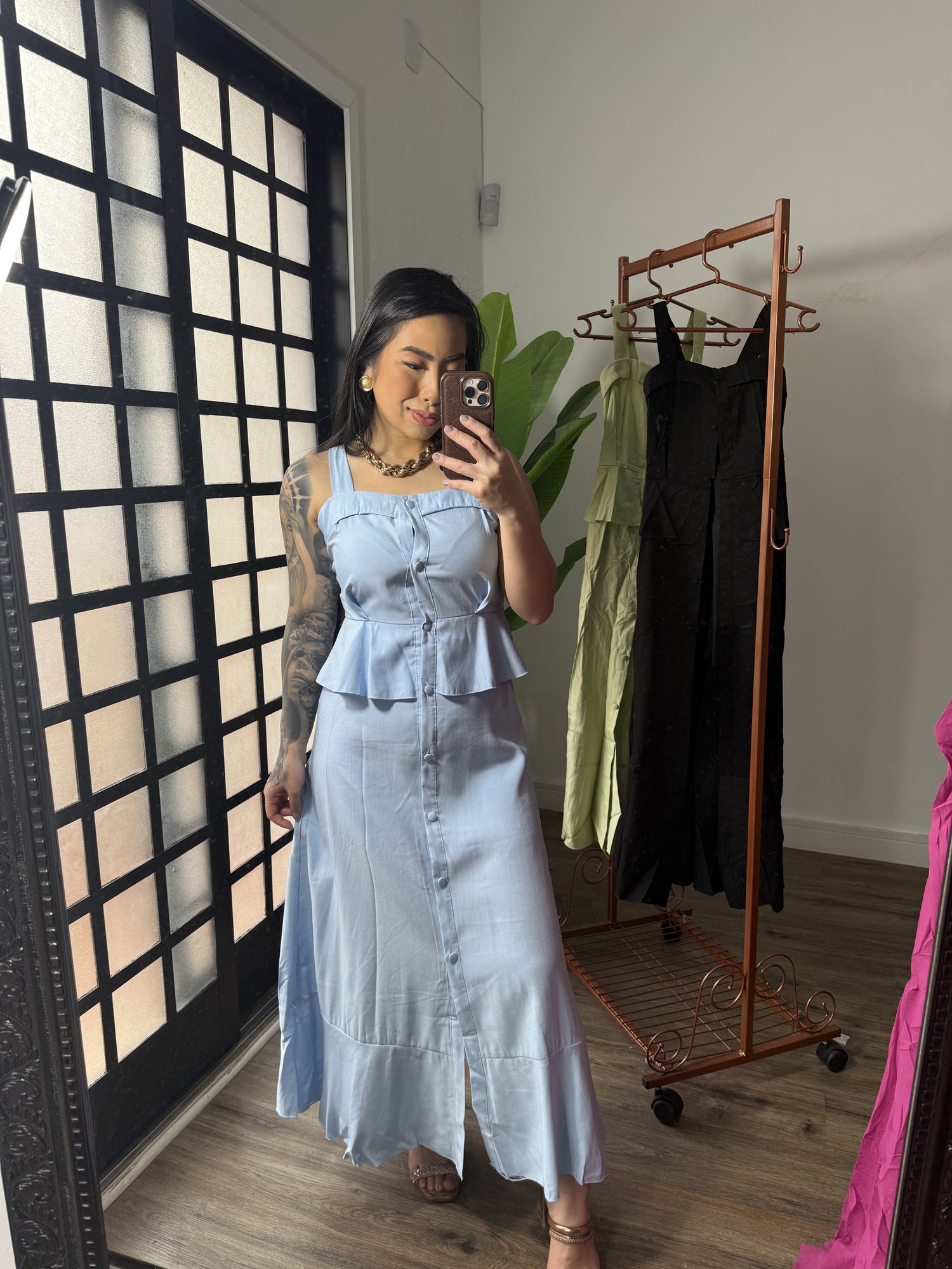 Vestido Midi 895 - Azul 