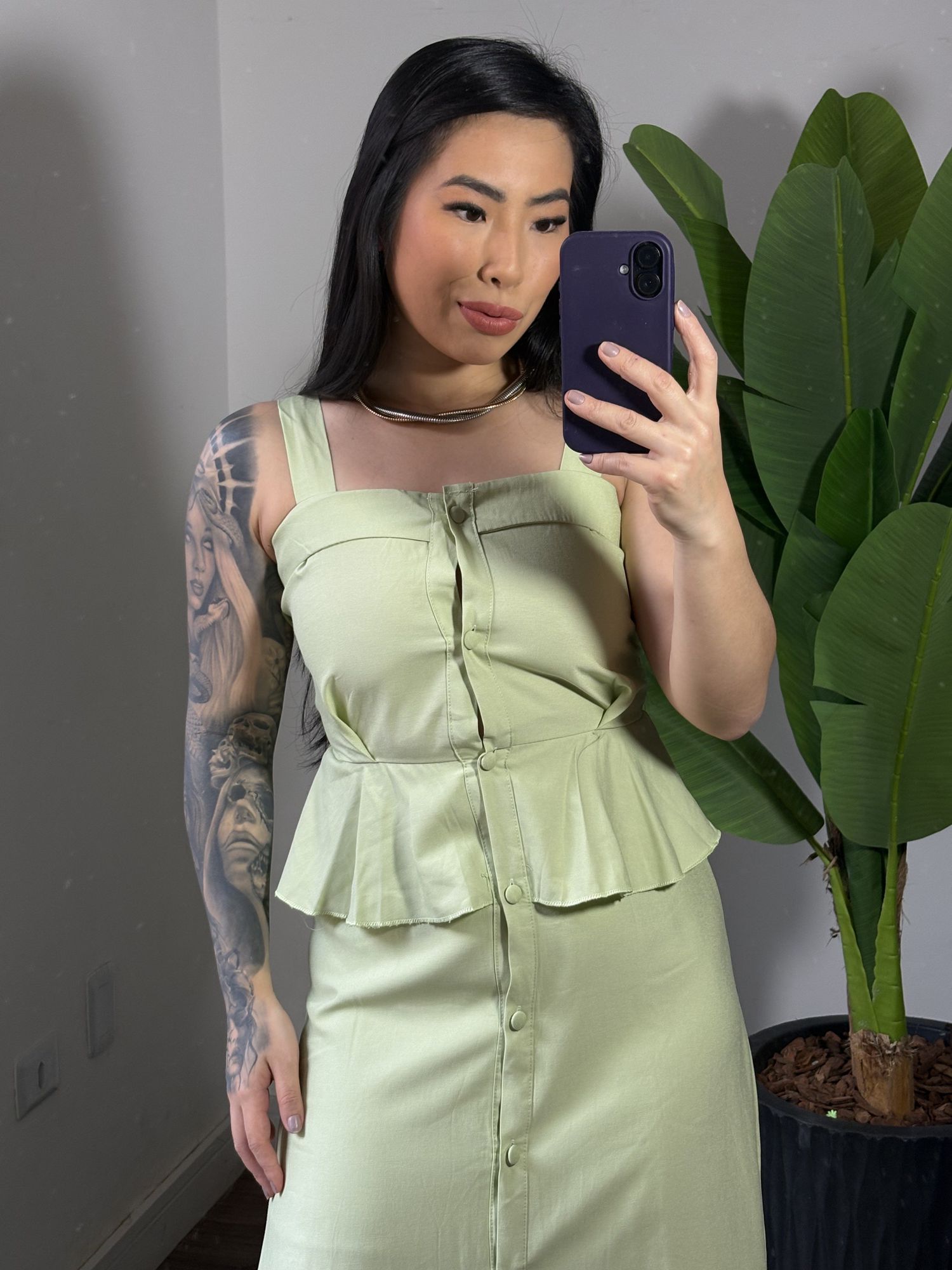 Vestido Midi 895 - Verde Agua 