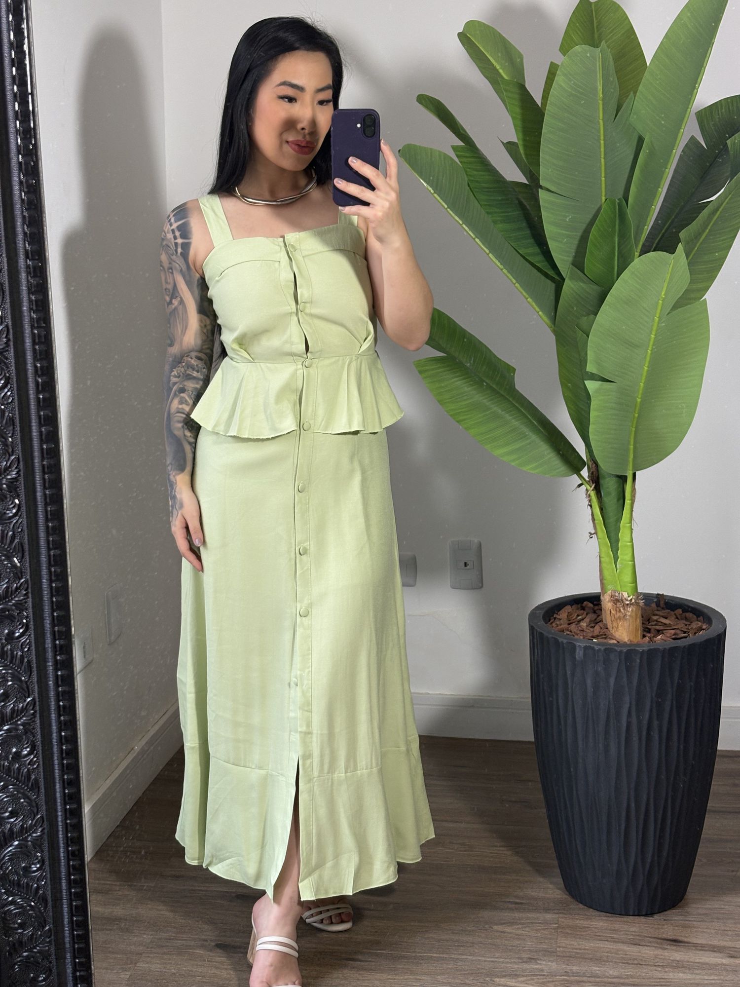 Vestido Midi 895 - Verde Agua 
