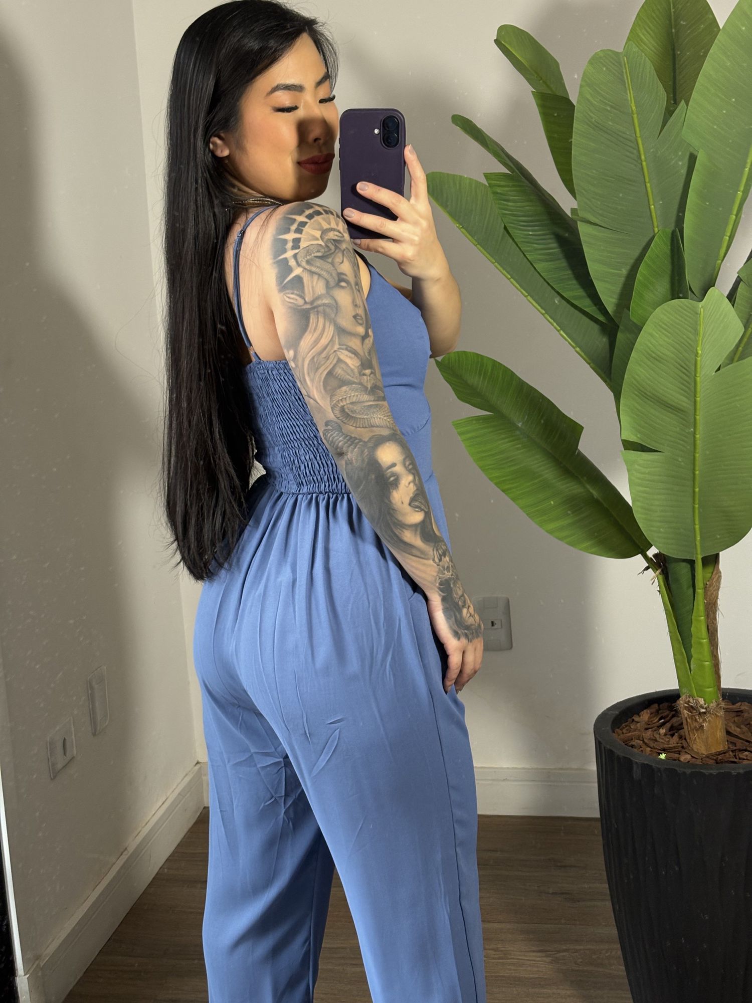 Macacão Cenoura Angélica 3236 - Azul 