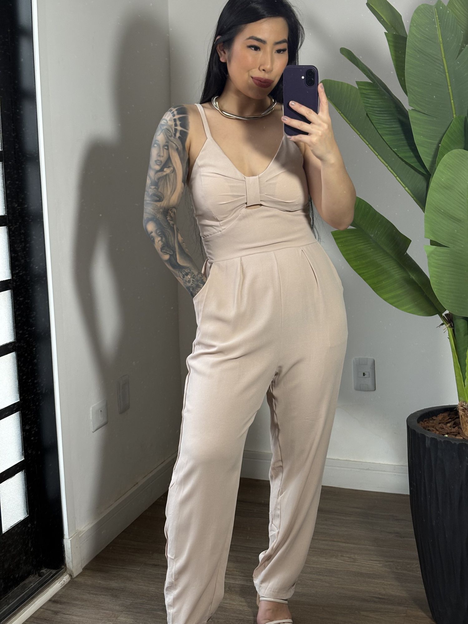 Macacão Cenoura Angélica 3236 - Off White 