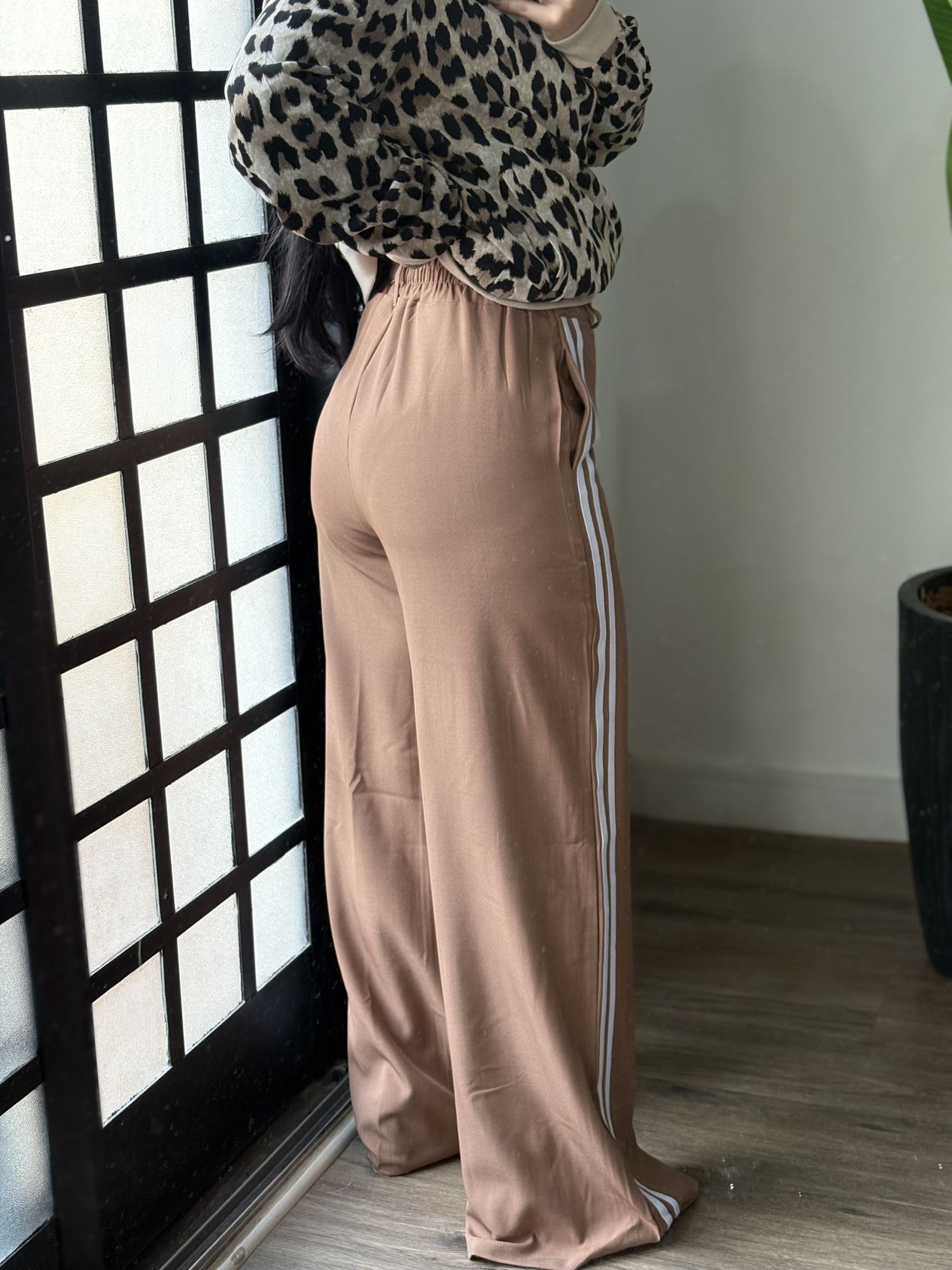 Calça Alfaiataria Raquel 1604 - Marrom Claro 