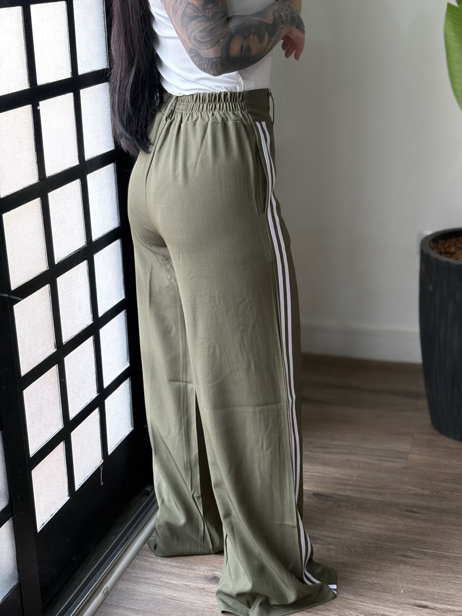 Calça Alfaiataria Raquel 1604 - Verde Musgo