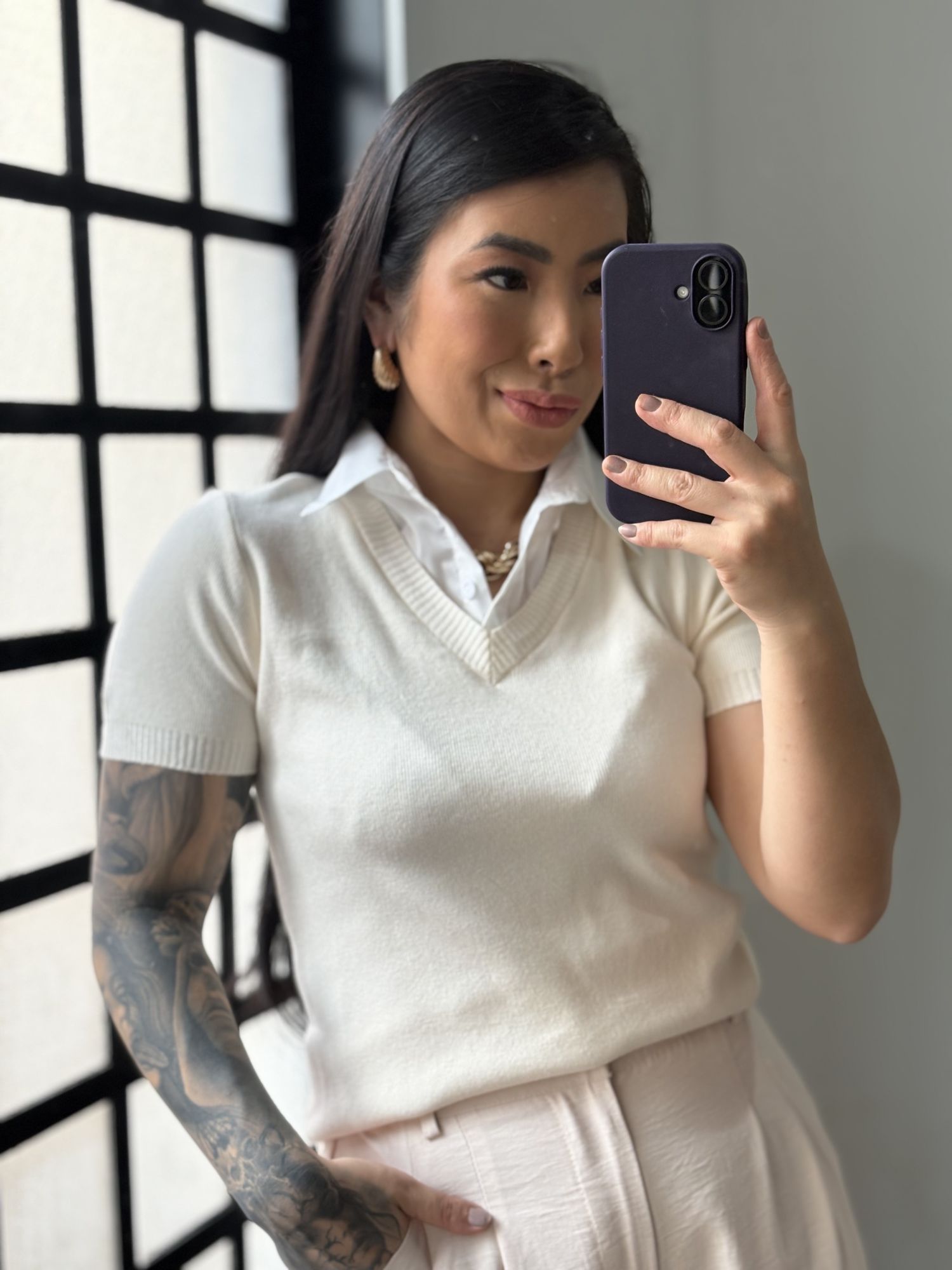 Blusa Tricô Gola W01- Off 