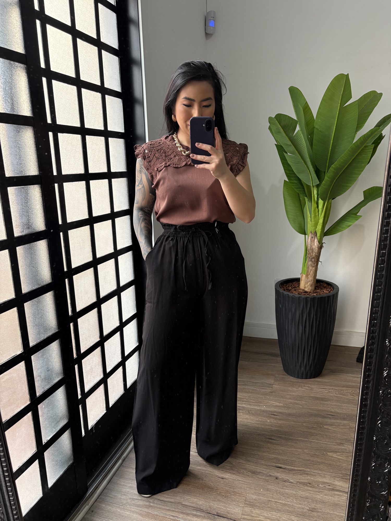 Calça Pantalona Marrant Nina 386 - Preto 