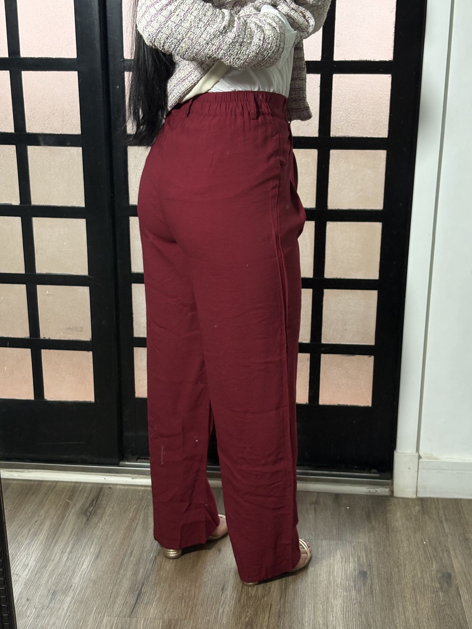 Calça Pantalona Roberta 12152 - Vinho 
