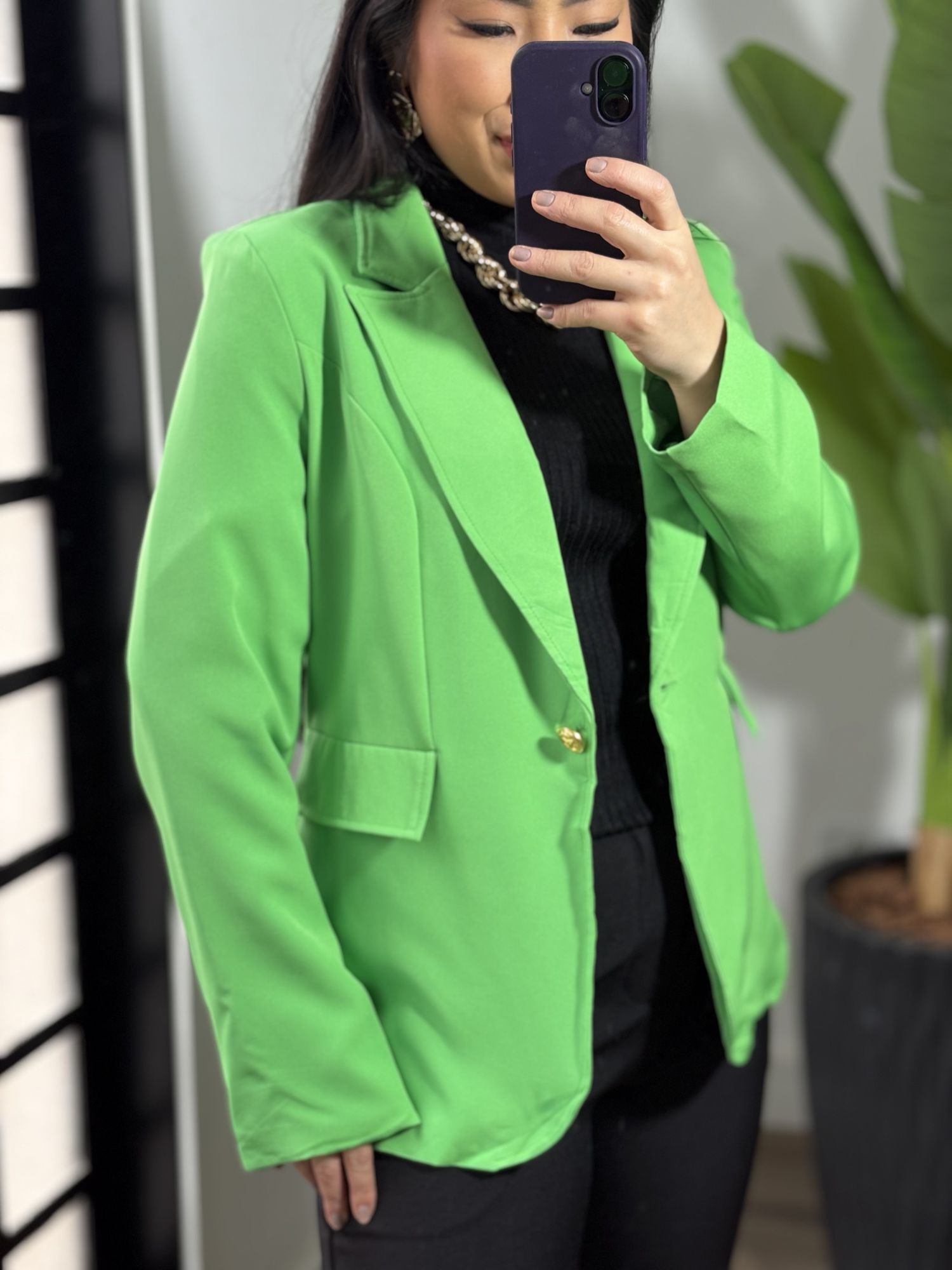 Blazer Alongado Angel 813 - Verde 