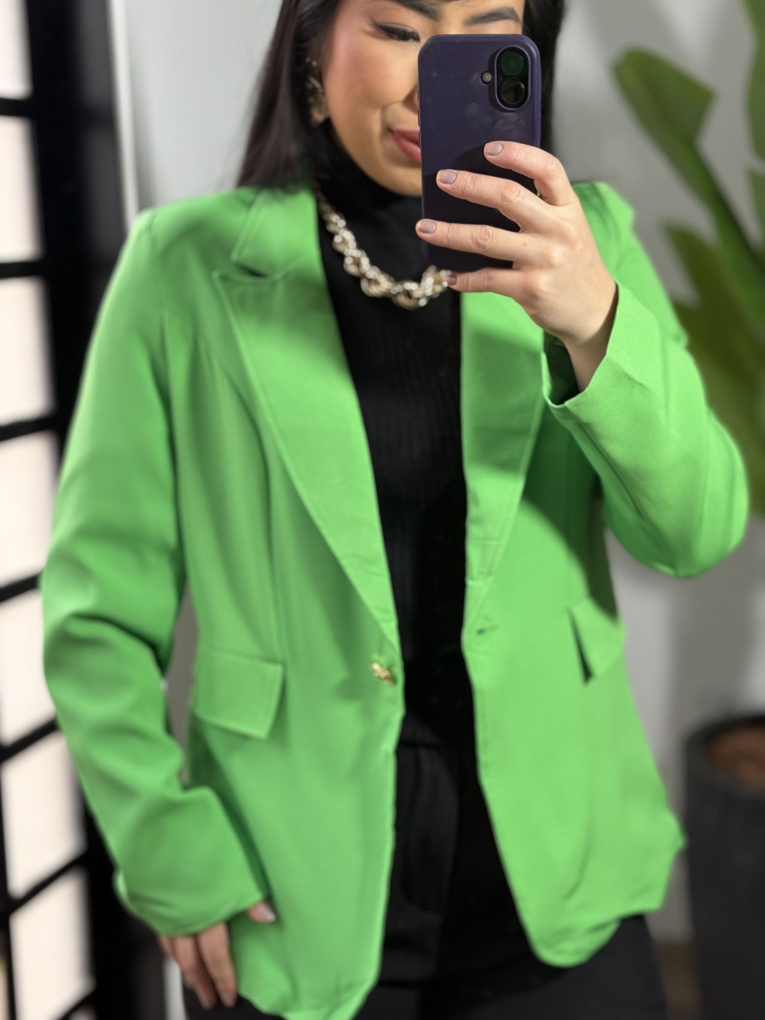 Blazer Alongado Angel 813 - Verde 