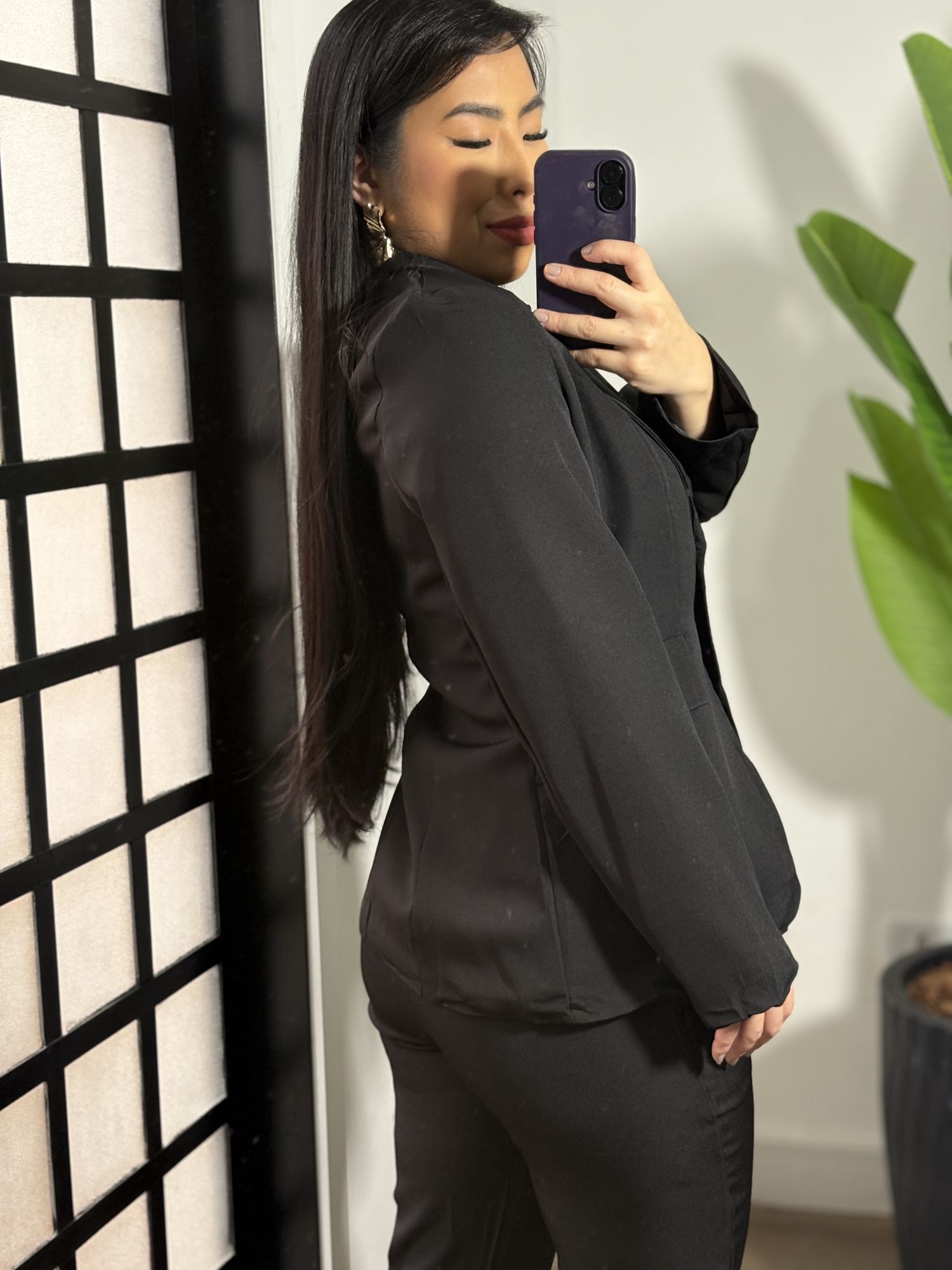 Blazer Alongado Angel 813 - Preto