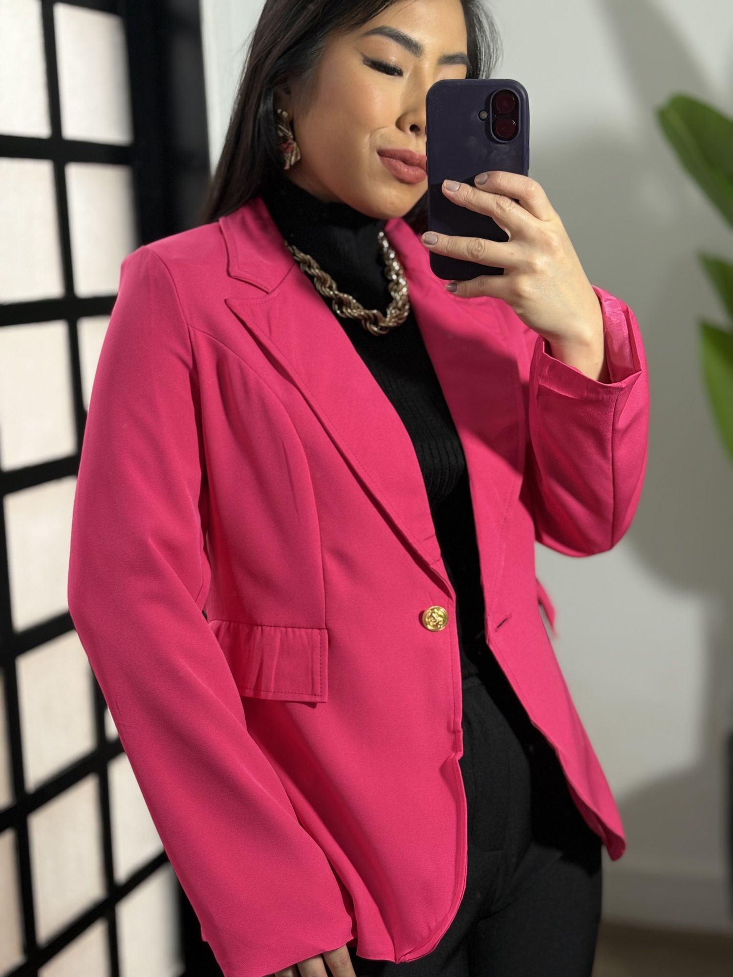 Blazer Alongado Angel 813 - Pink 