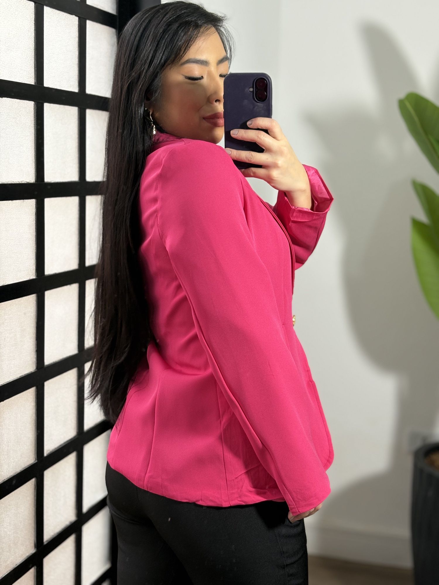 Blazer Alongado Angel 813 - Pink 