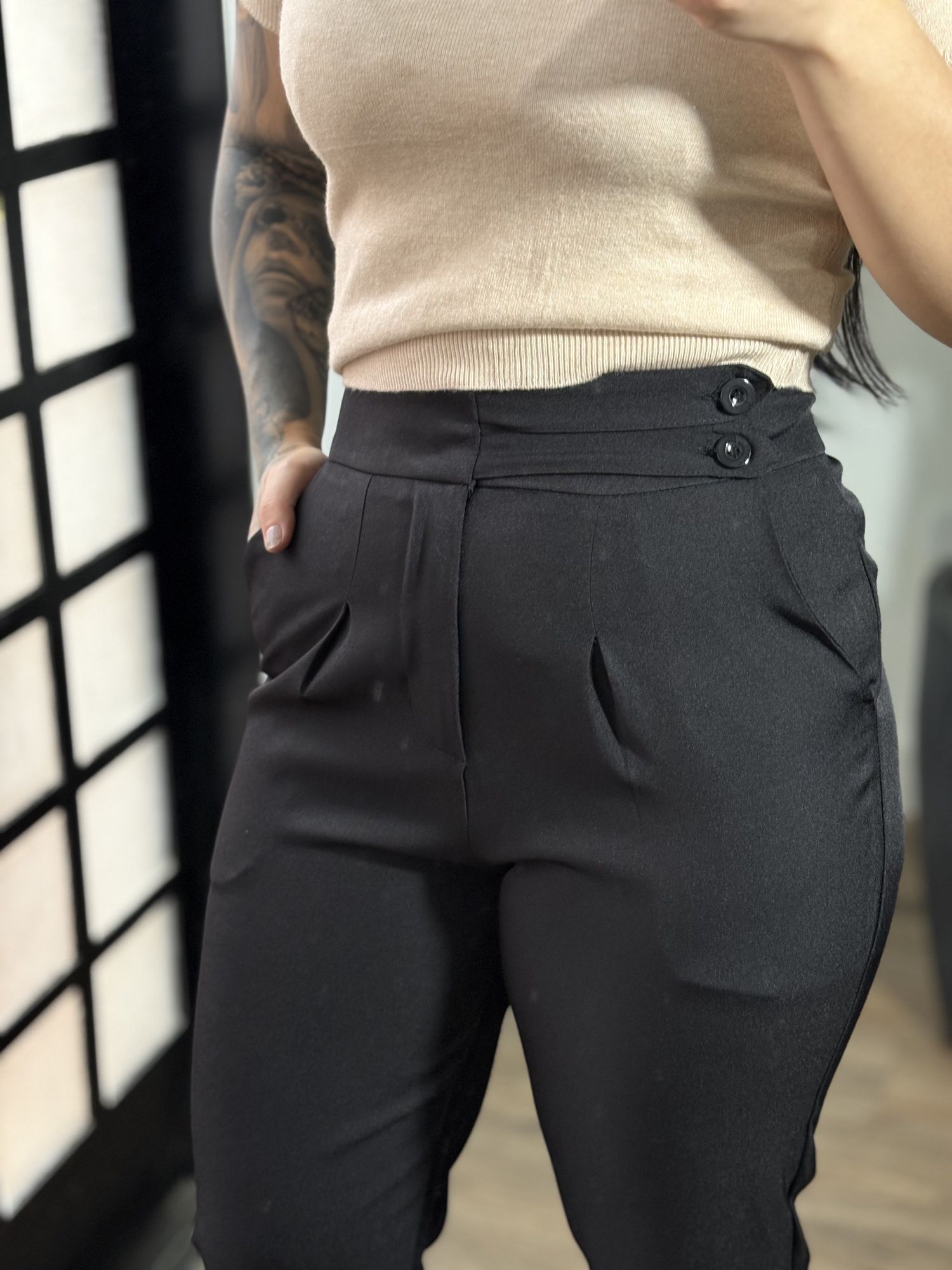 Calça Alfaiataria Cloe 1661 - Preto 