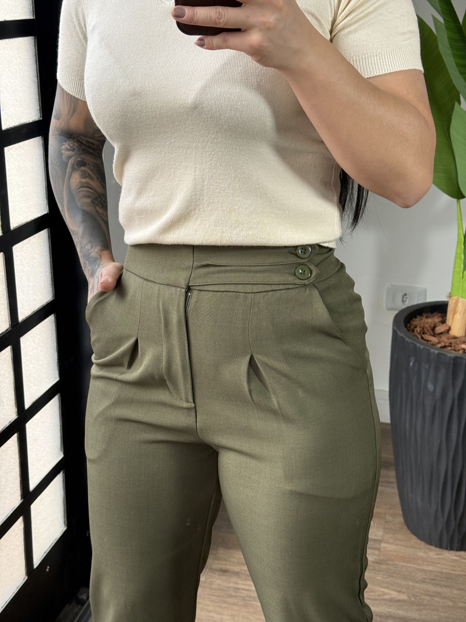 Calça Alfaiataria Cloe 1661 - Verde 