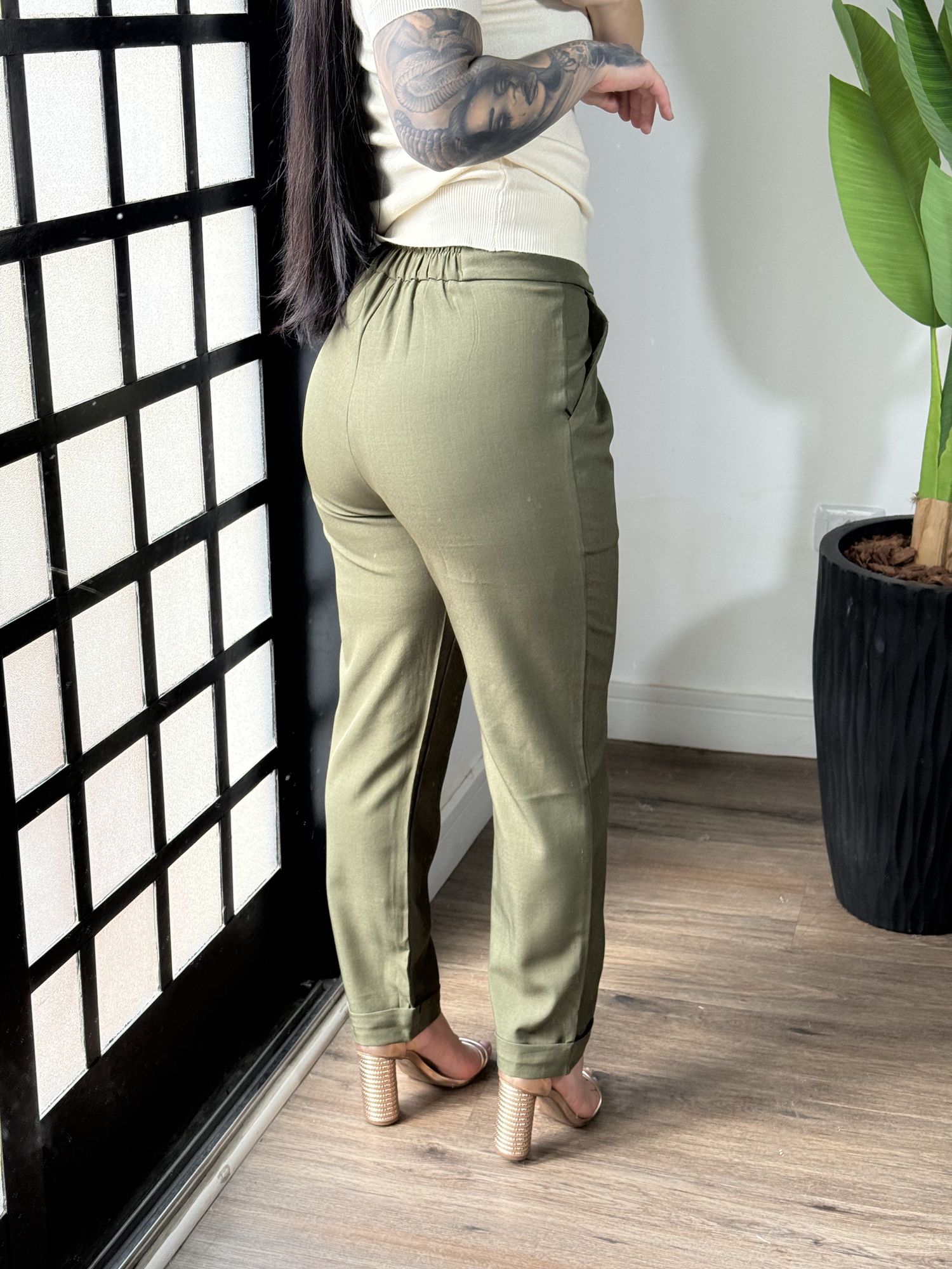 Calça Alfaiataria Cloe 1661 - Verde 