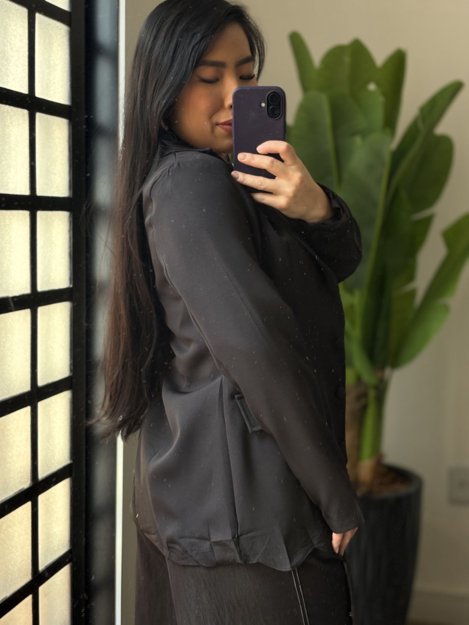 Blazer Alongado Aline 812 - Preto 