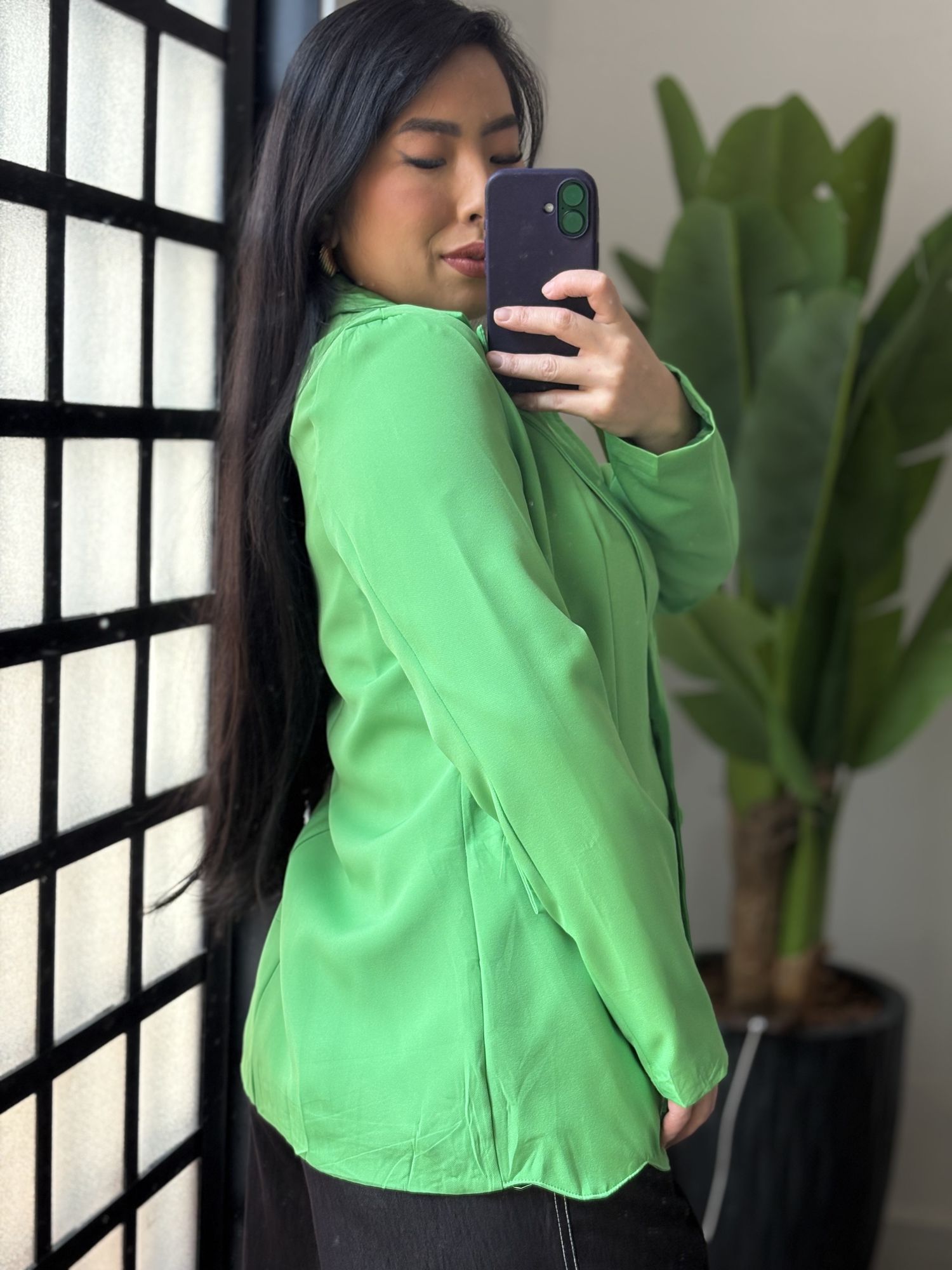 Blazer Alongado Aline 812 - Verde 