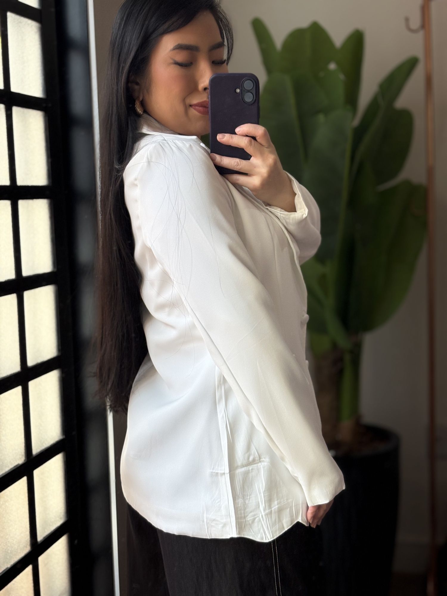 Blazer Alongado Aline 812 - Branco 