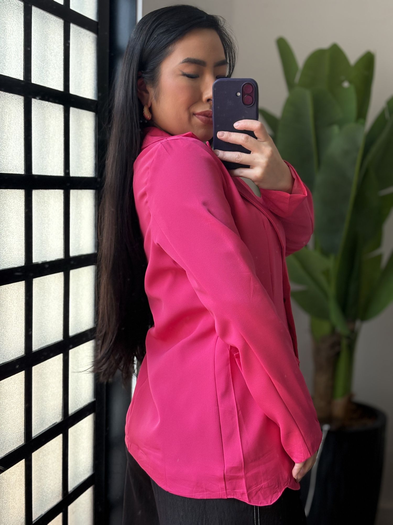 Blazer Alongado Aline 812- Pink 