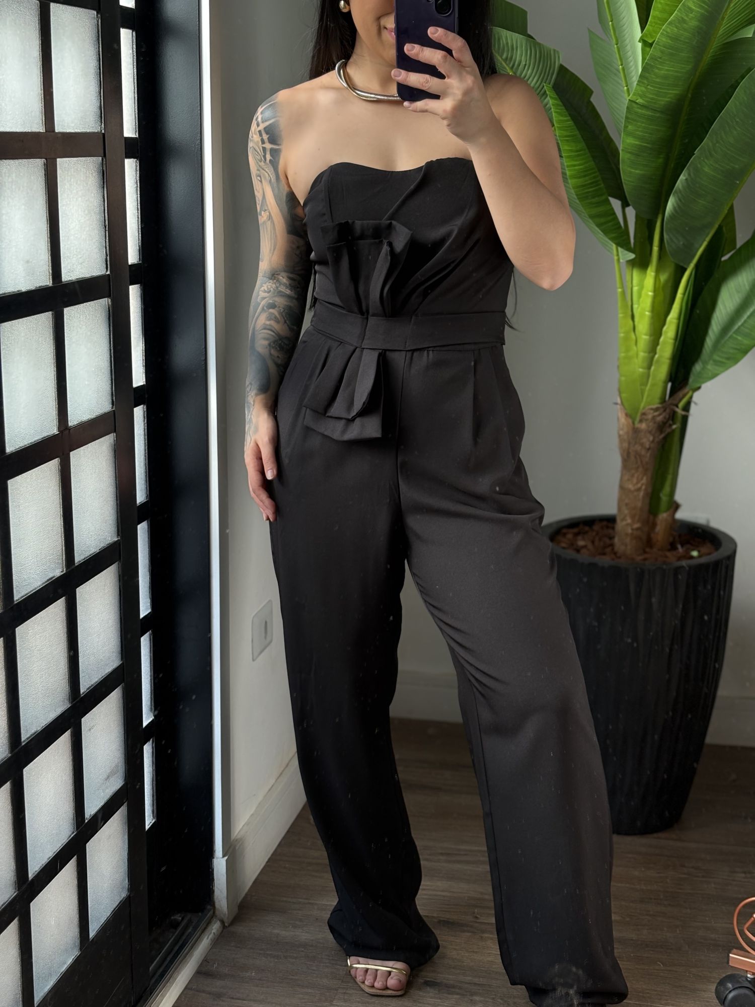 Macacão Alfaiataria Sophie 1493 - Preto 