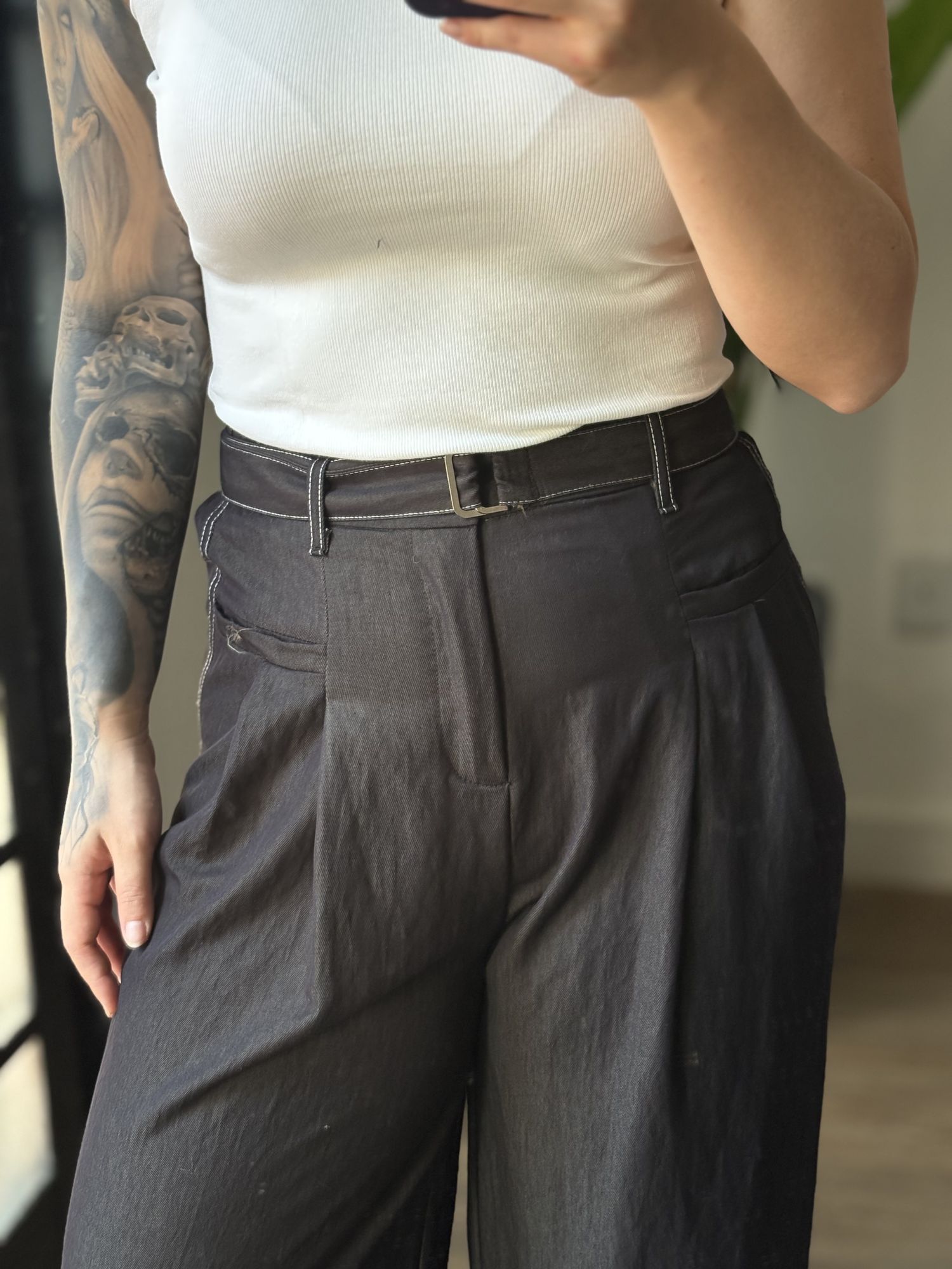 Calça Pantalona Iza Y07 - Preto 