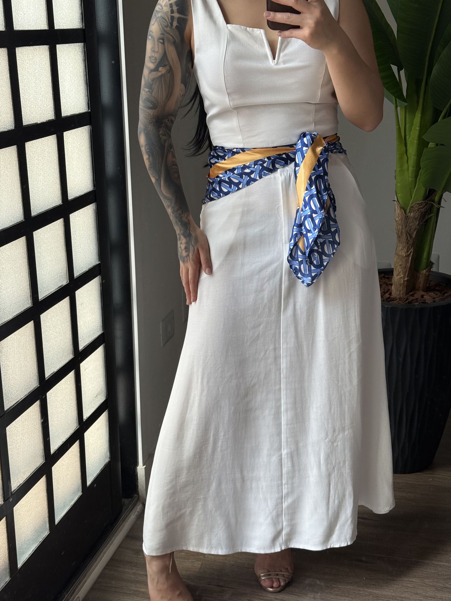 Conjunto Saia Lis 6023 - Branco 