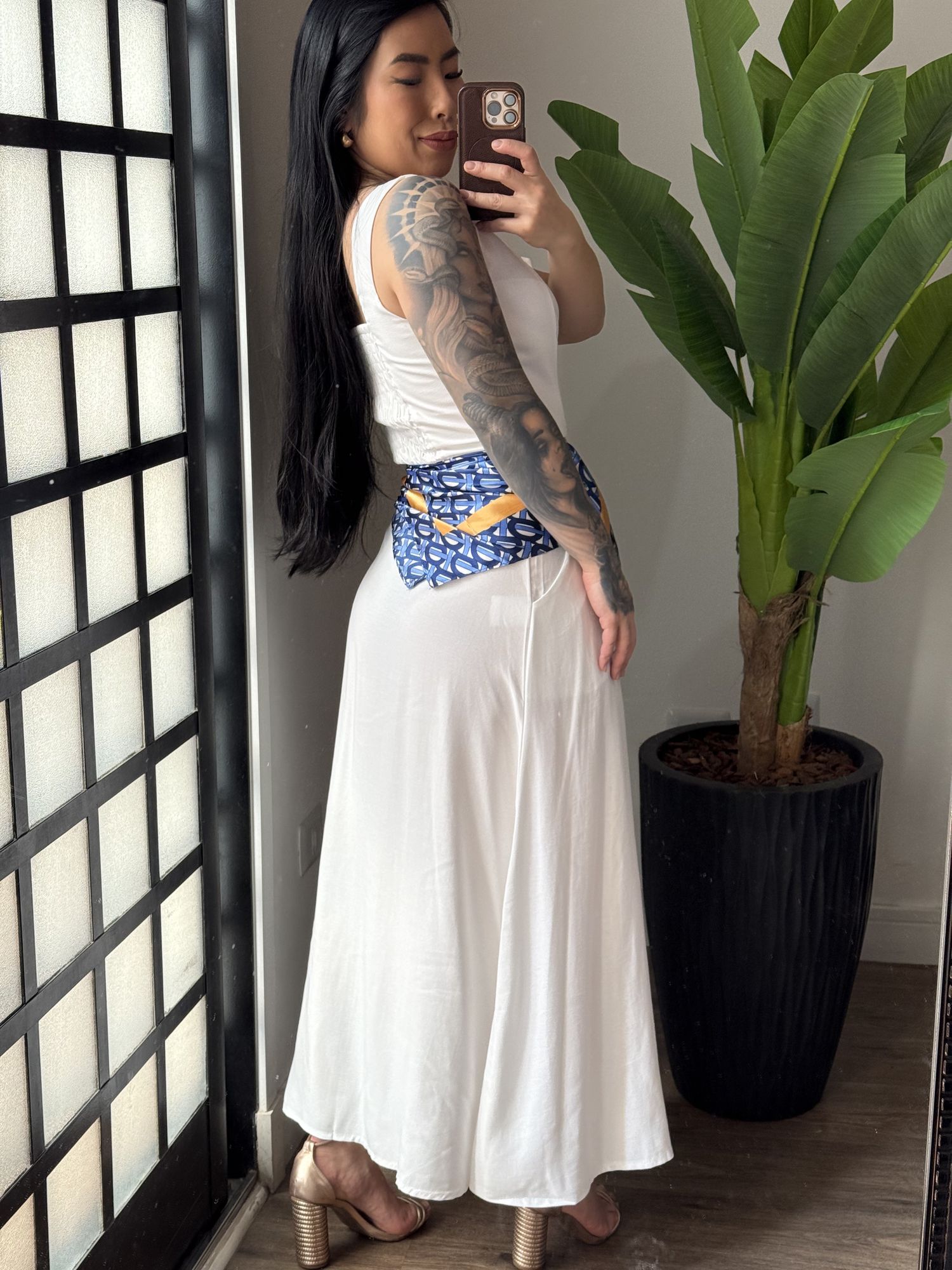 Conjunto Saia Lis 6023 - Branco 