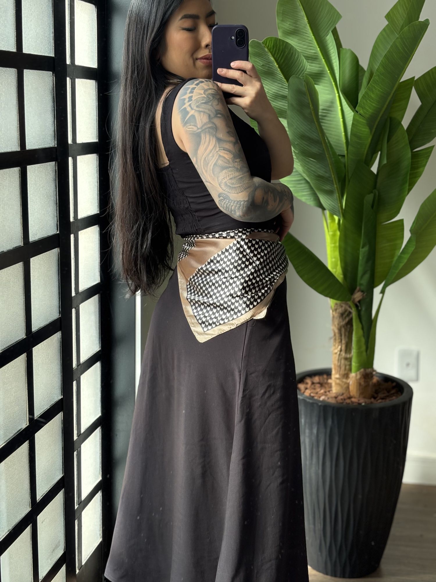 Conjunto Saia Lis 6023 - Preto 