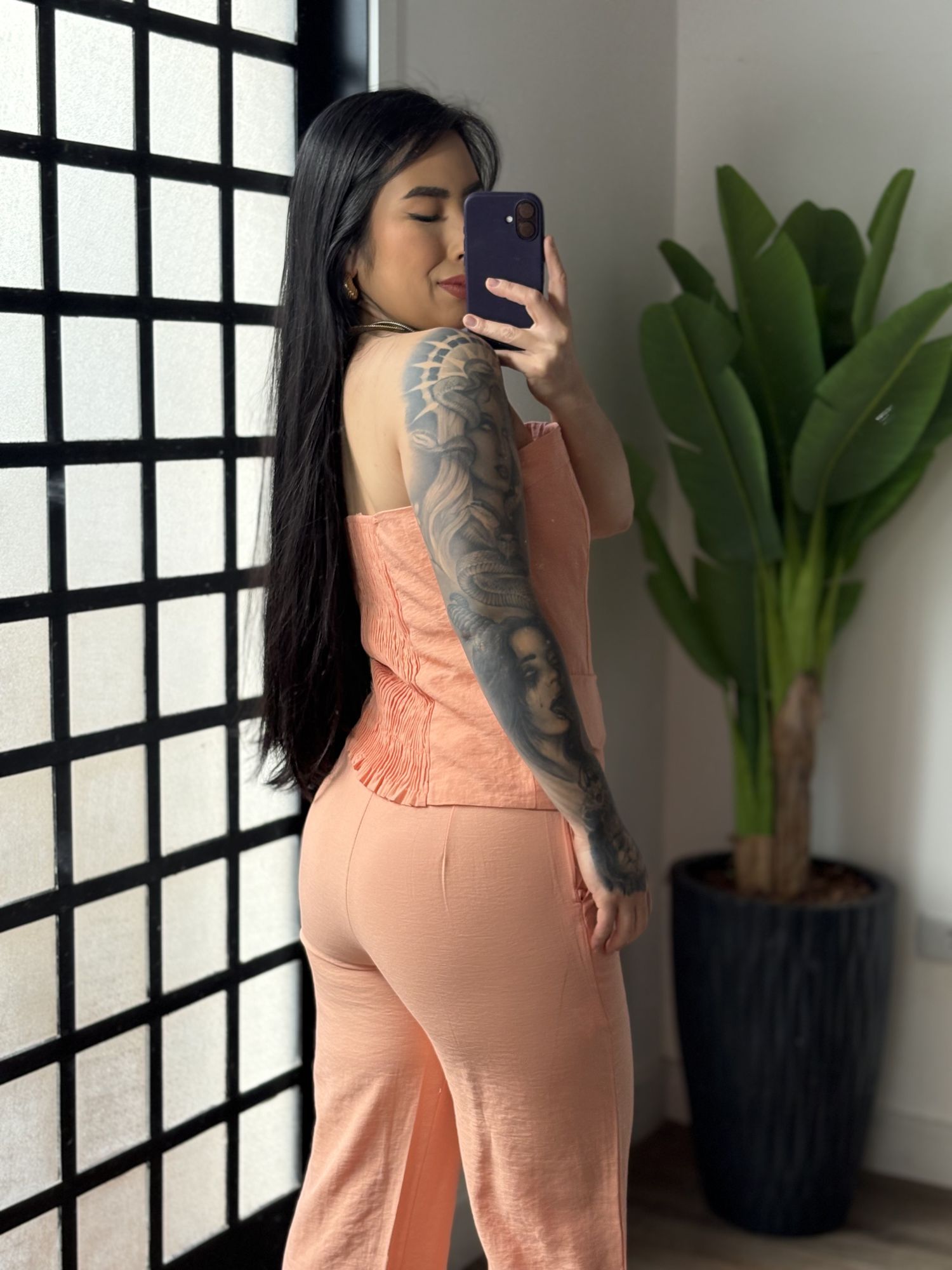 Conjunto Calça Marrant Tessá 6036 - Salmão 
