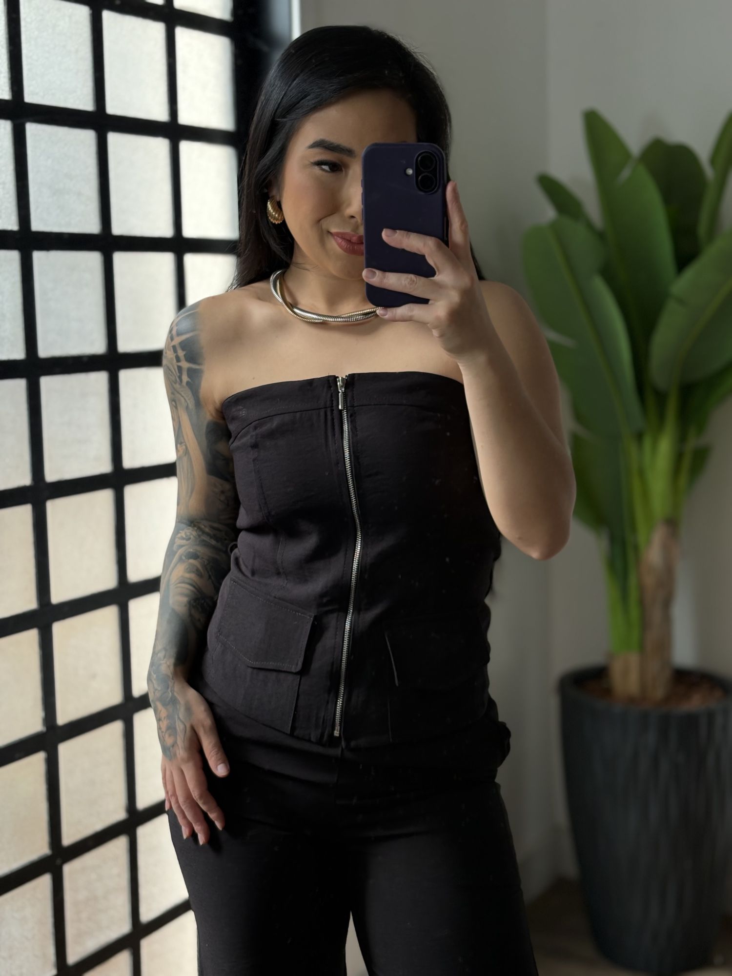 Conjunto Calça Marrant Tessá 6036 - Preto 