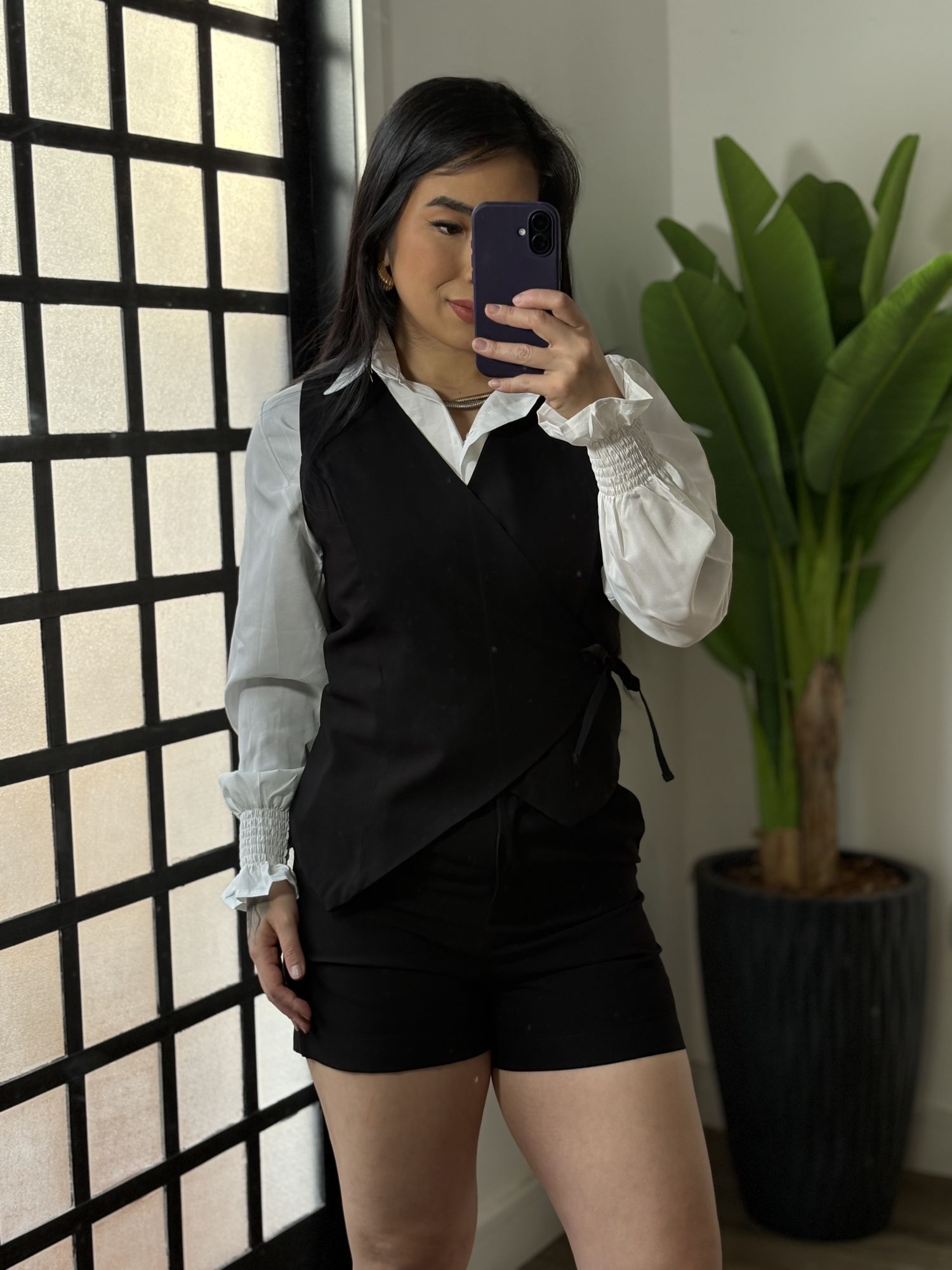 Conjunto Shorts Marrant Naiá 61020 - Preto 