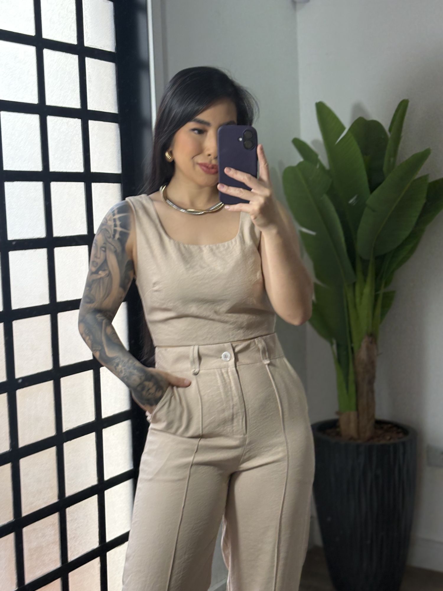 Conjunto Marrant Vitta1356 - Bege 