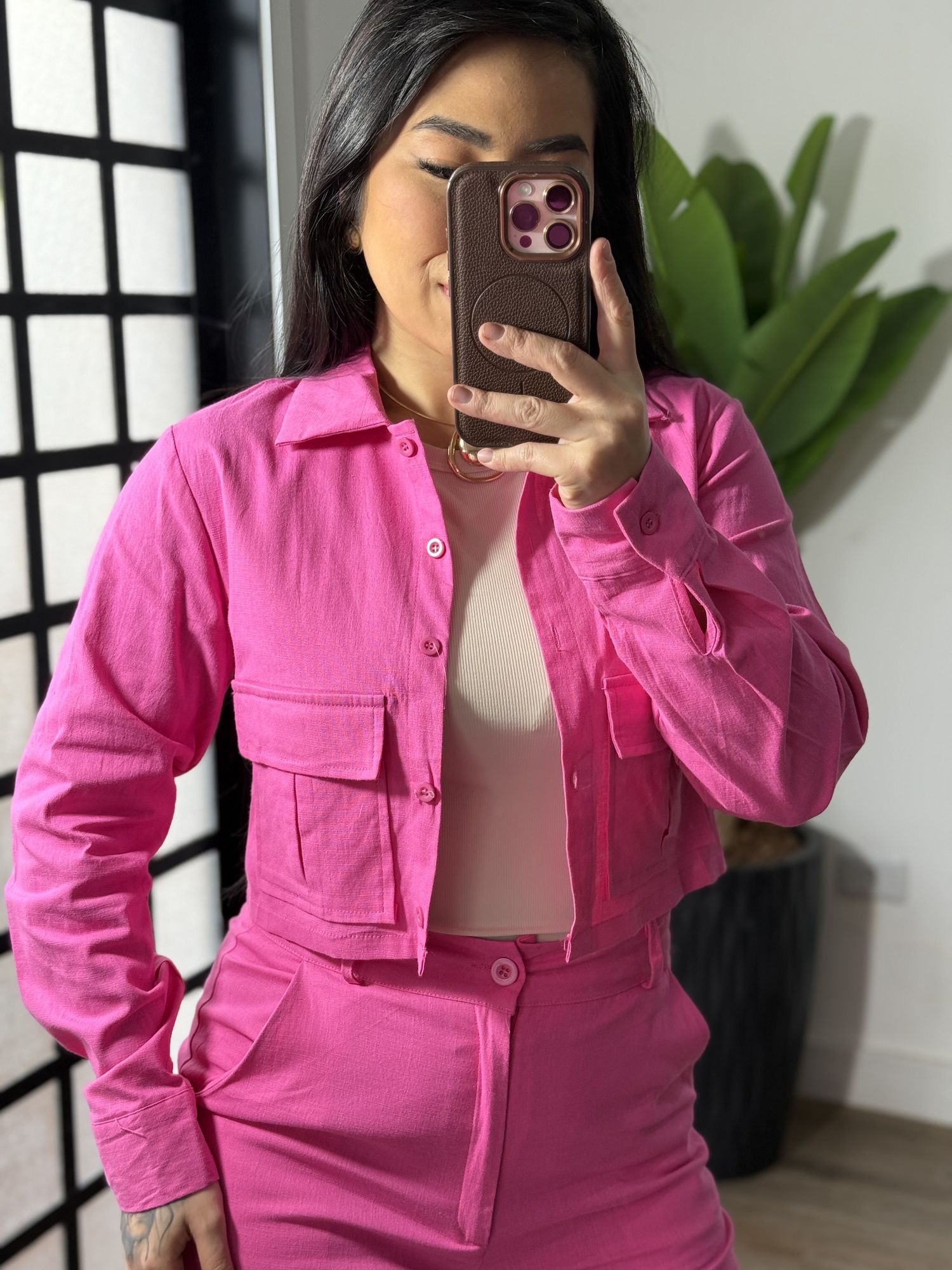 Conjunto Linho Sabrina CC89 - Pink 