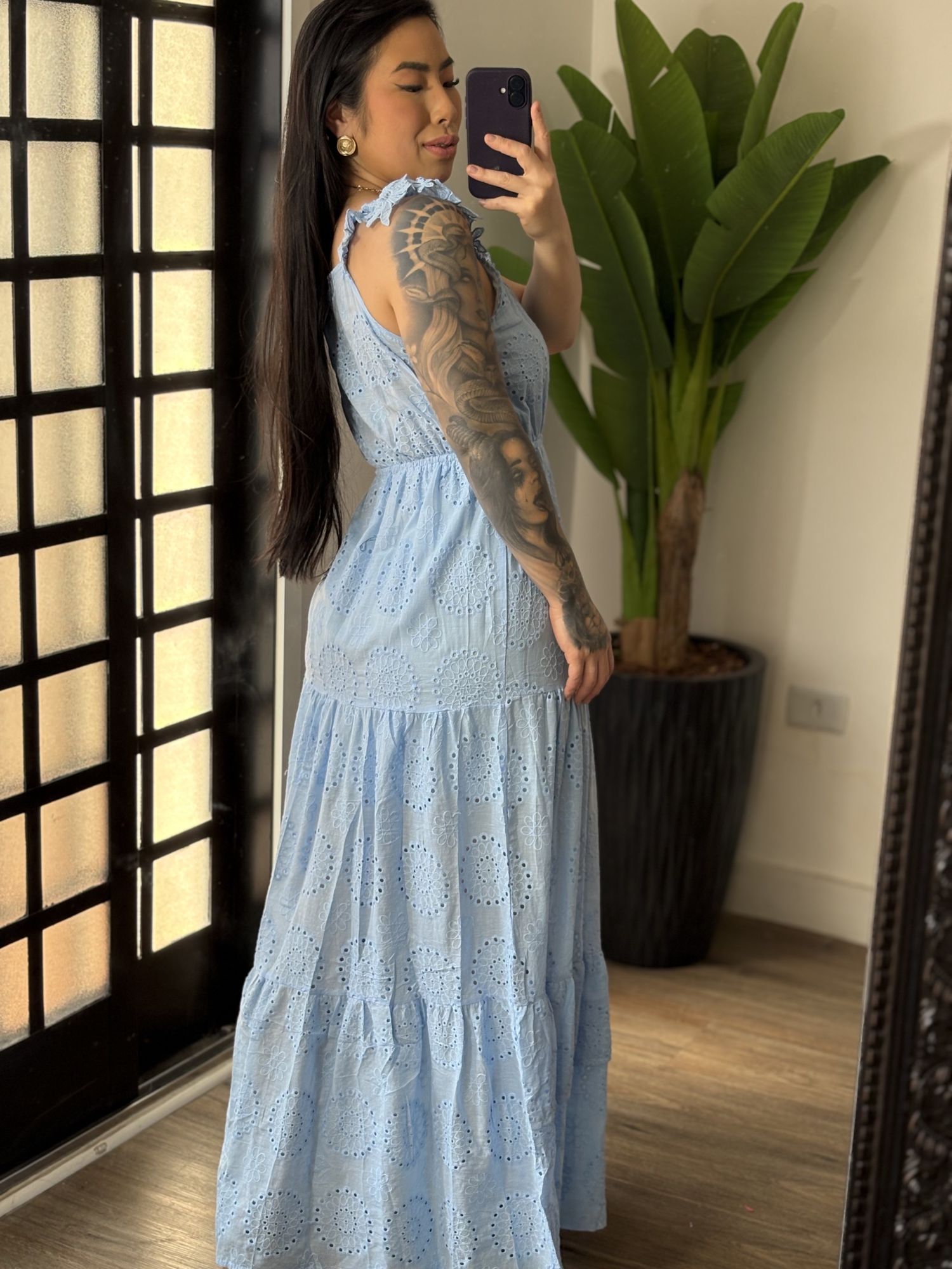 Vestido Longo Lese Aimeé 590 - Azul 