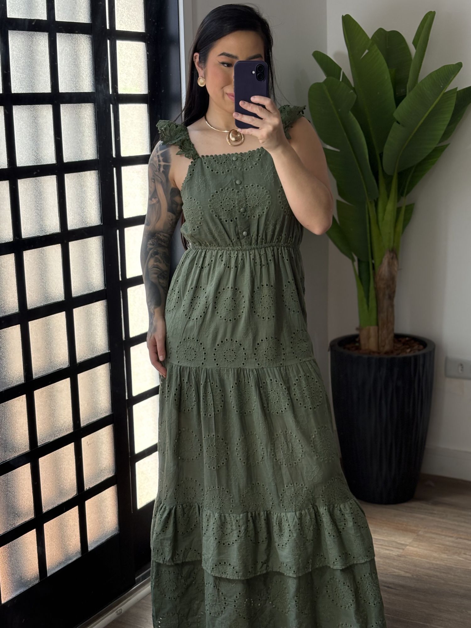 Vestido Longo Lese Aimeé 590 - Verde 