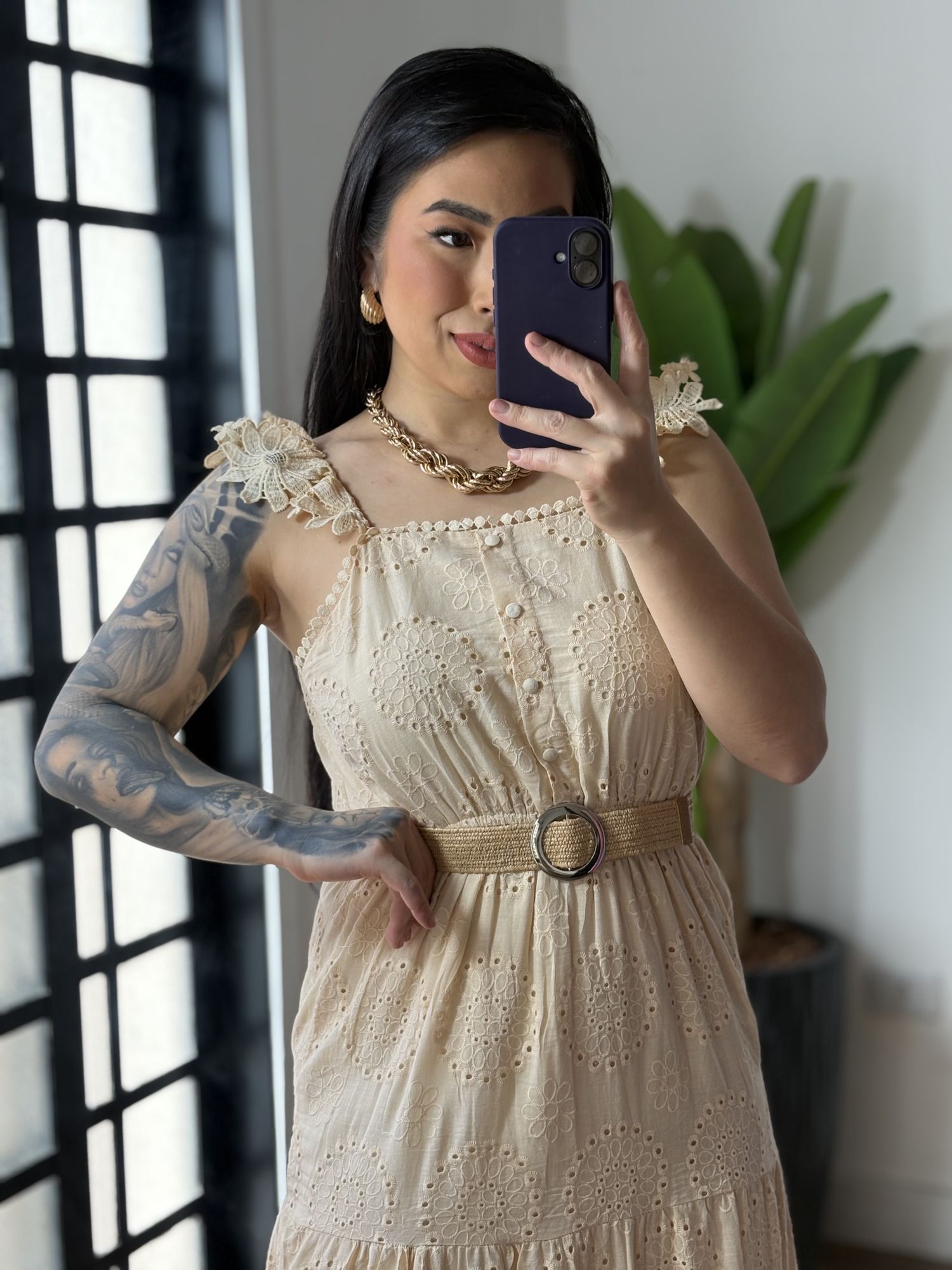 Vestido Longo Lese Aimeé 590 - Bege 