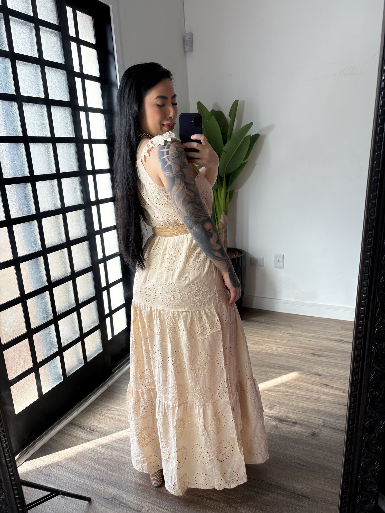 Vestido Longo Lese Aimeé 590 - Bege 