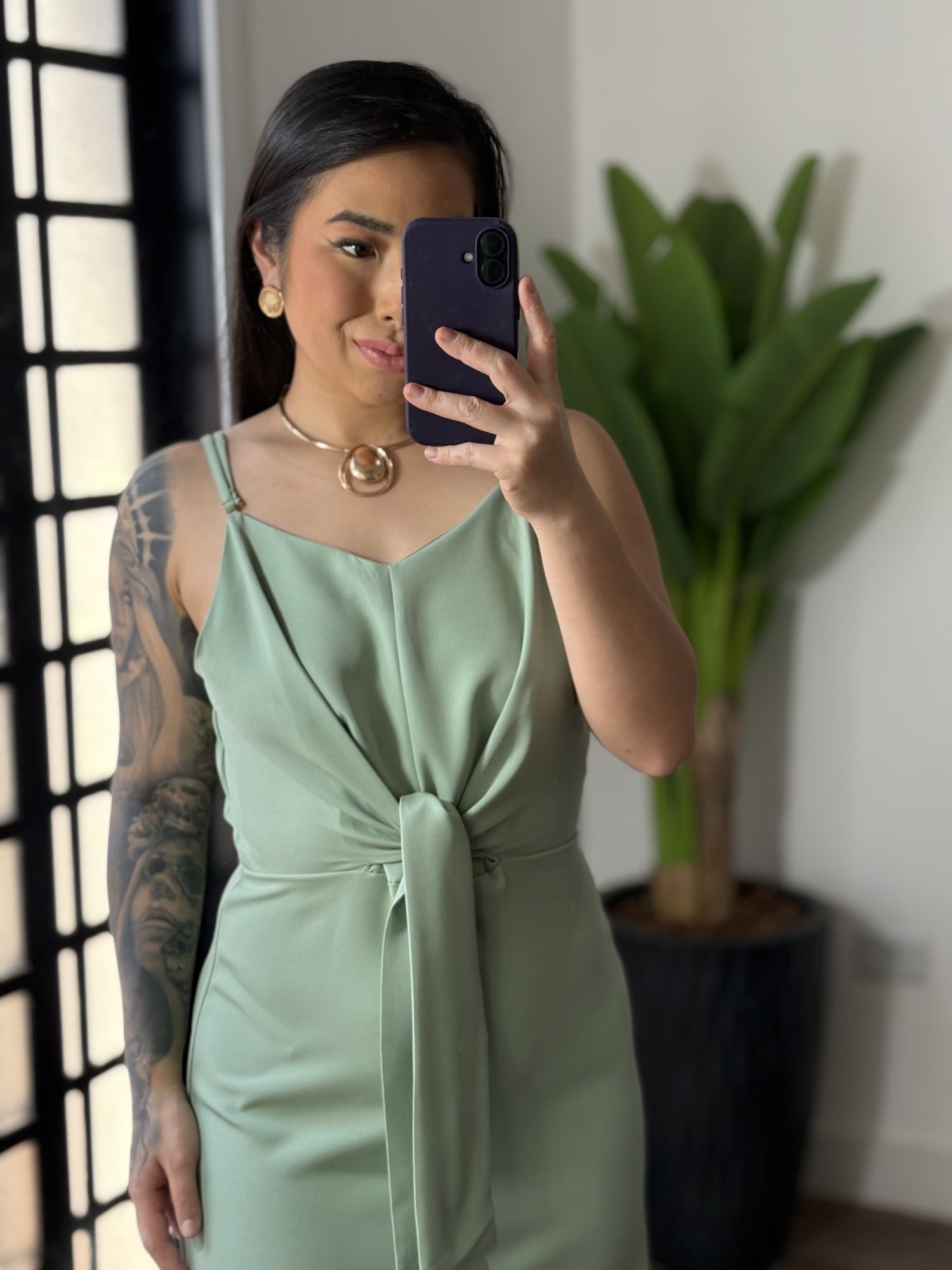 Vestido Midi Monique 1670 - Verde